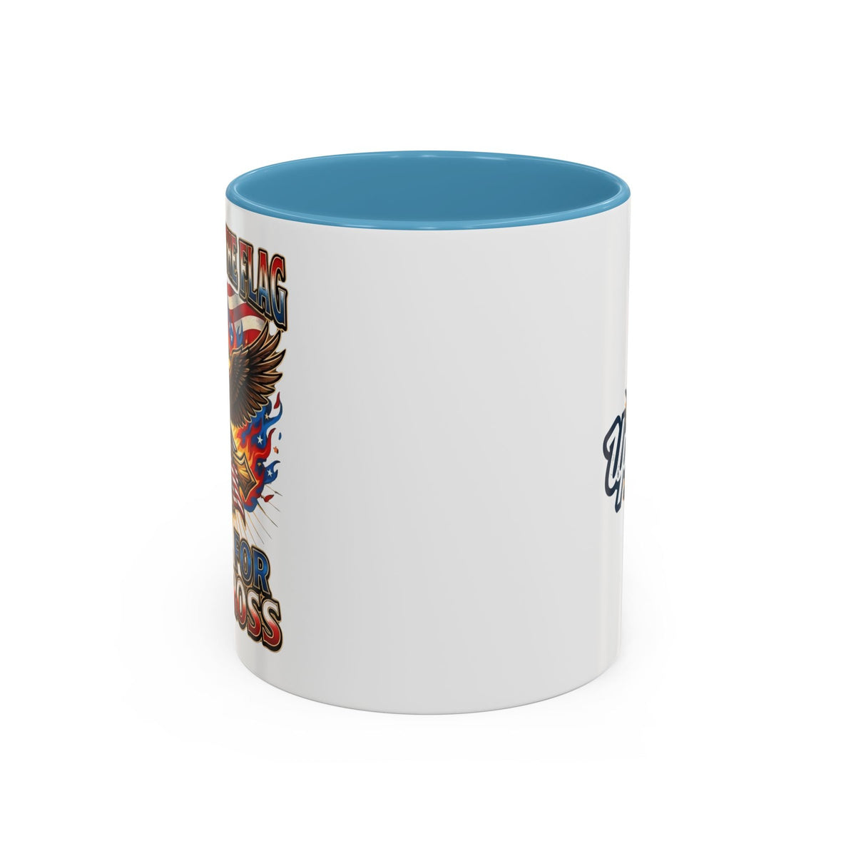 Patriotic Eagle Coffee Mug — "Stand for the Flag, Kneel for the Cross" (11/15oz) Printify
