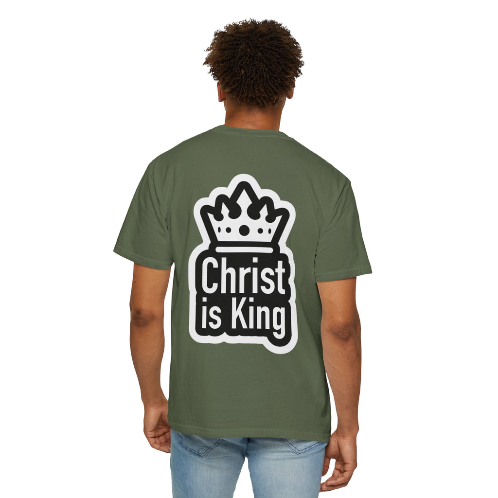 Christ is King T-Shirt – Bold Crown & Cross Christian Tee for Unashamed Faith Printify