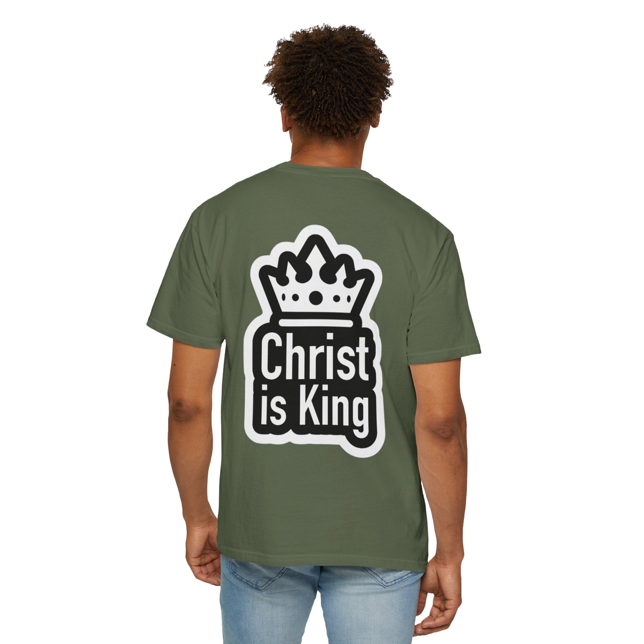 Christ is King T-Shirt – Bold Crown & Cross Christian Tee for Unashamed Faith Printify