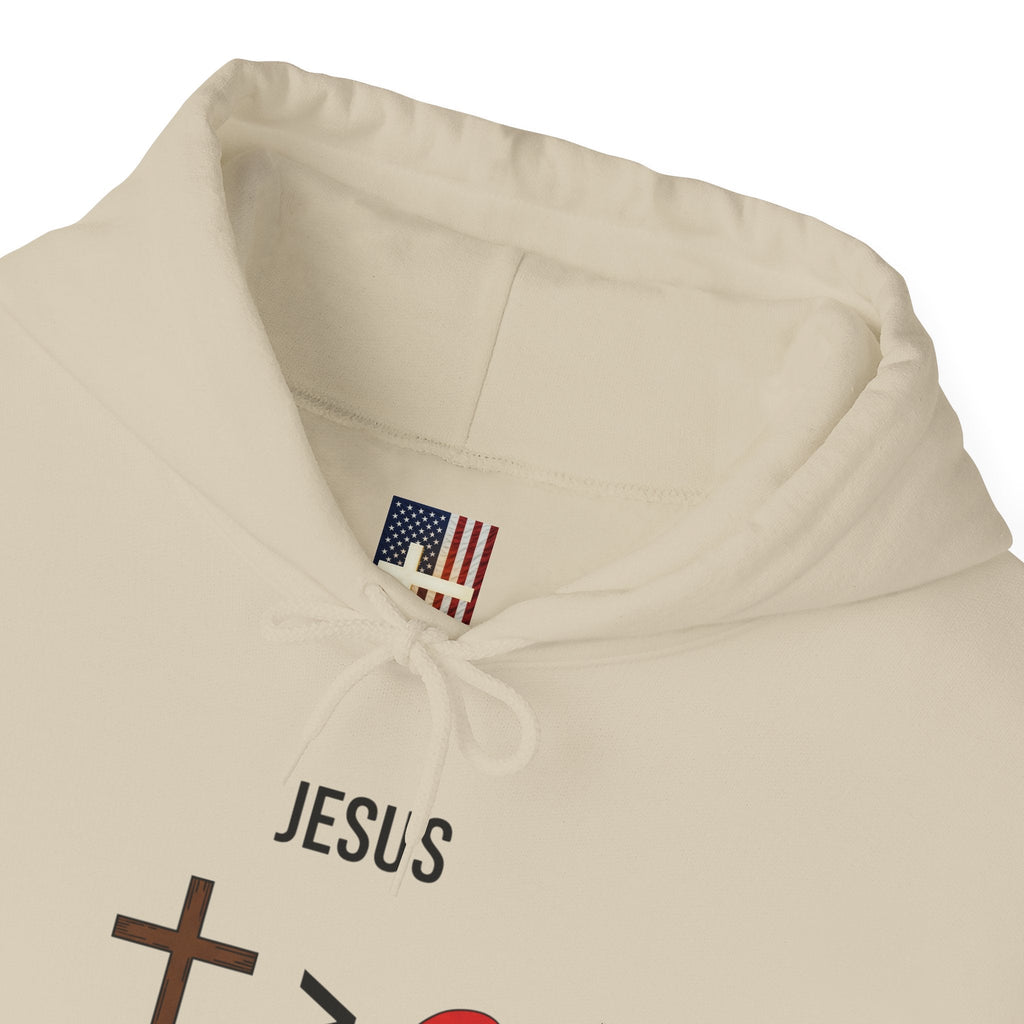 🎄 Jesus > Santa – Minimalist Christian Christmas Hoodie | Bold Faith Over Holiday Tee | Cross vs Santa Hat Design | Uplifted Gear Printify