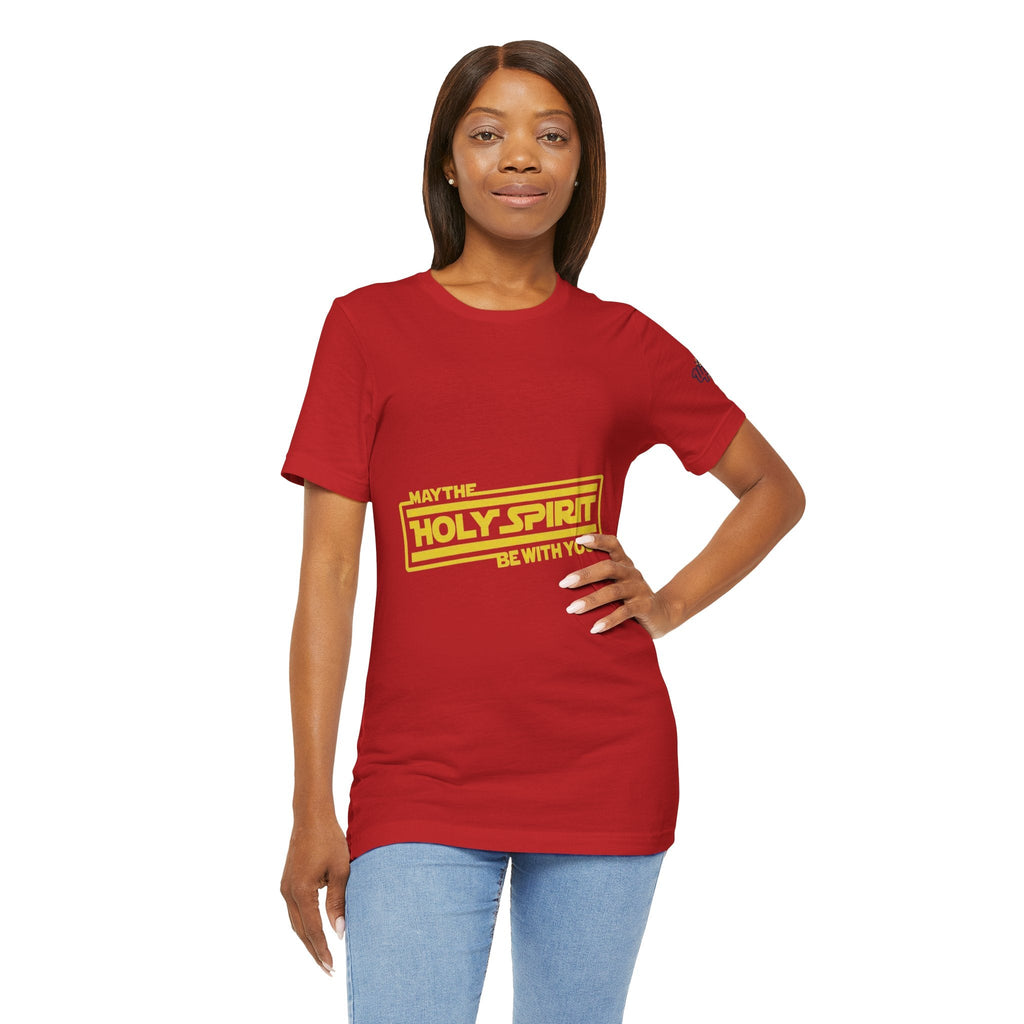 May the Holy Spirit Be With You T-shirt - Christian Star Wars Parody T-shirt Printify
