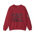 No Balls in Women's Stalls Crewneck Sweatshirt — Bold Statement Pullover Printify