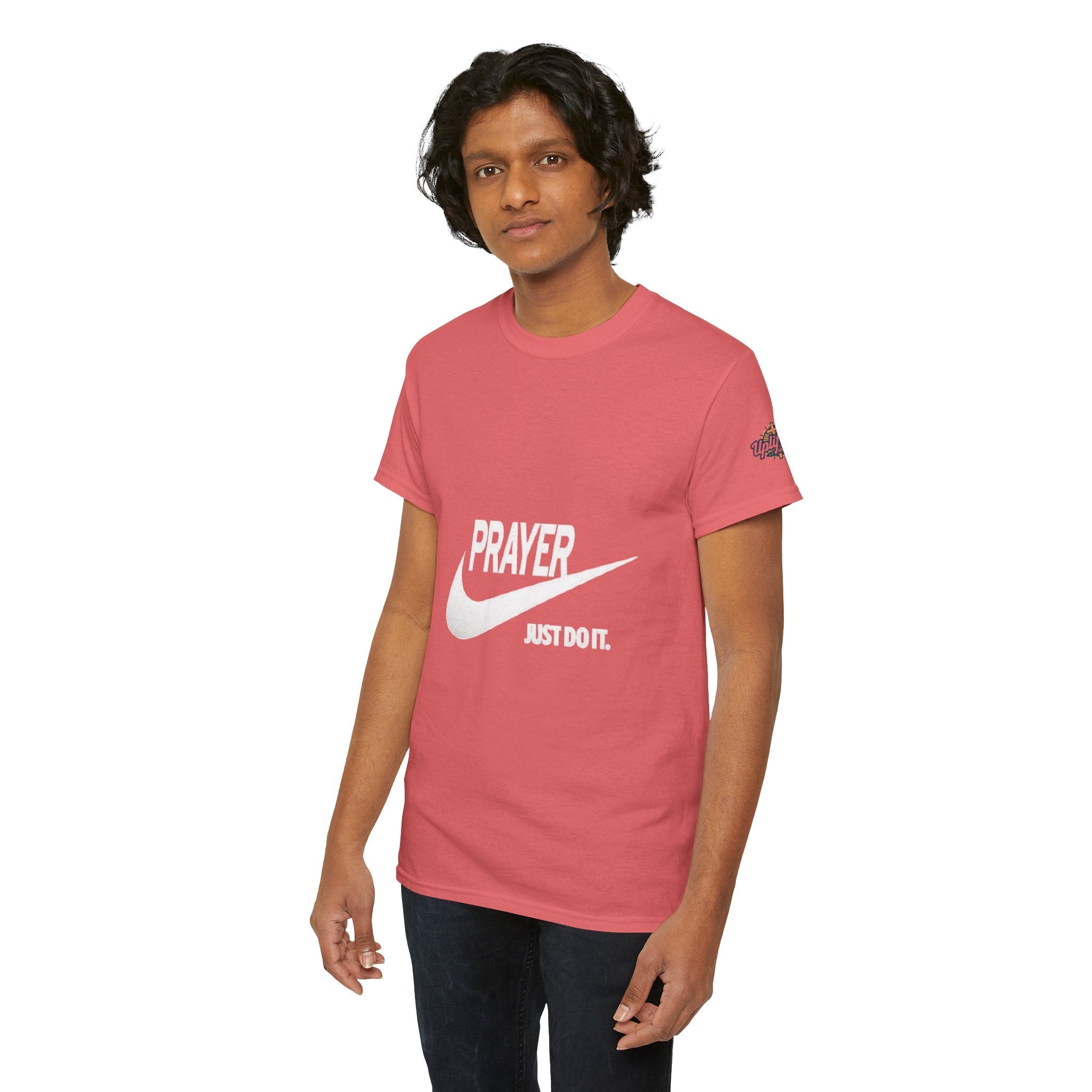 Prayer Just Do It T-shirt - Funny Christian Nike Parody T-shirt - Faith Gear Printify