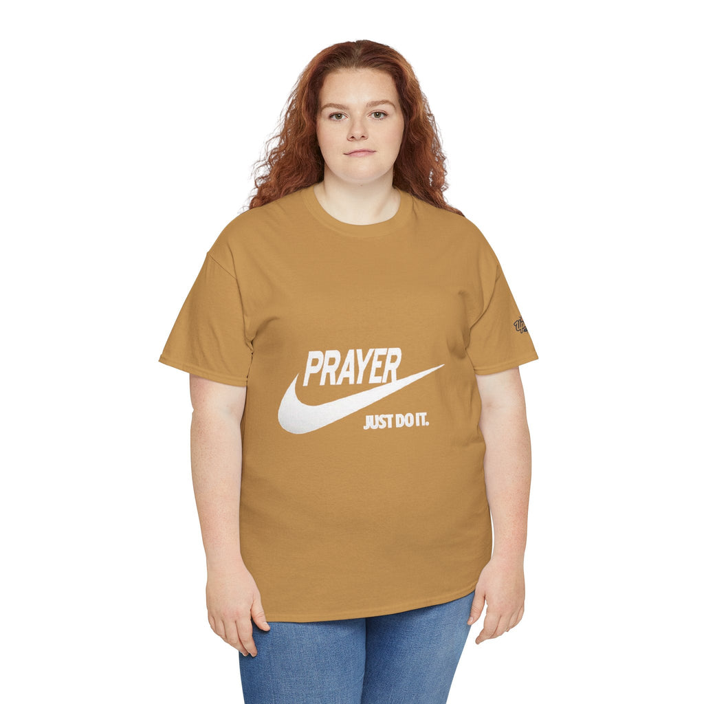 Prayer Just Do It T-shirt - Funny Christian Nike Parody T-shirt - Faith Gear Printify