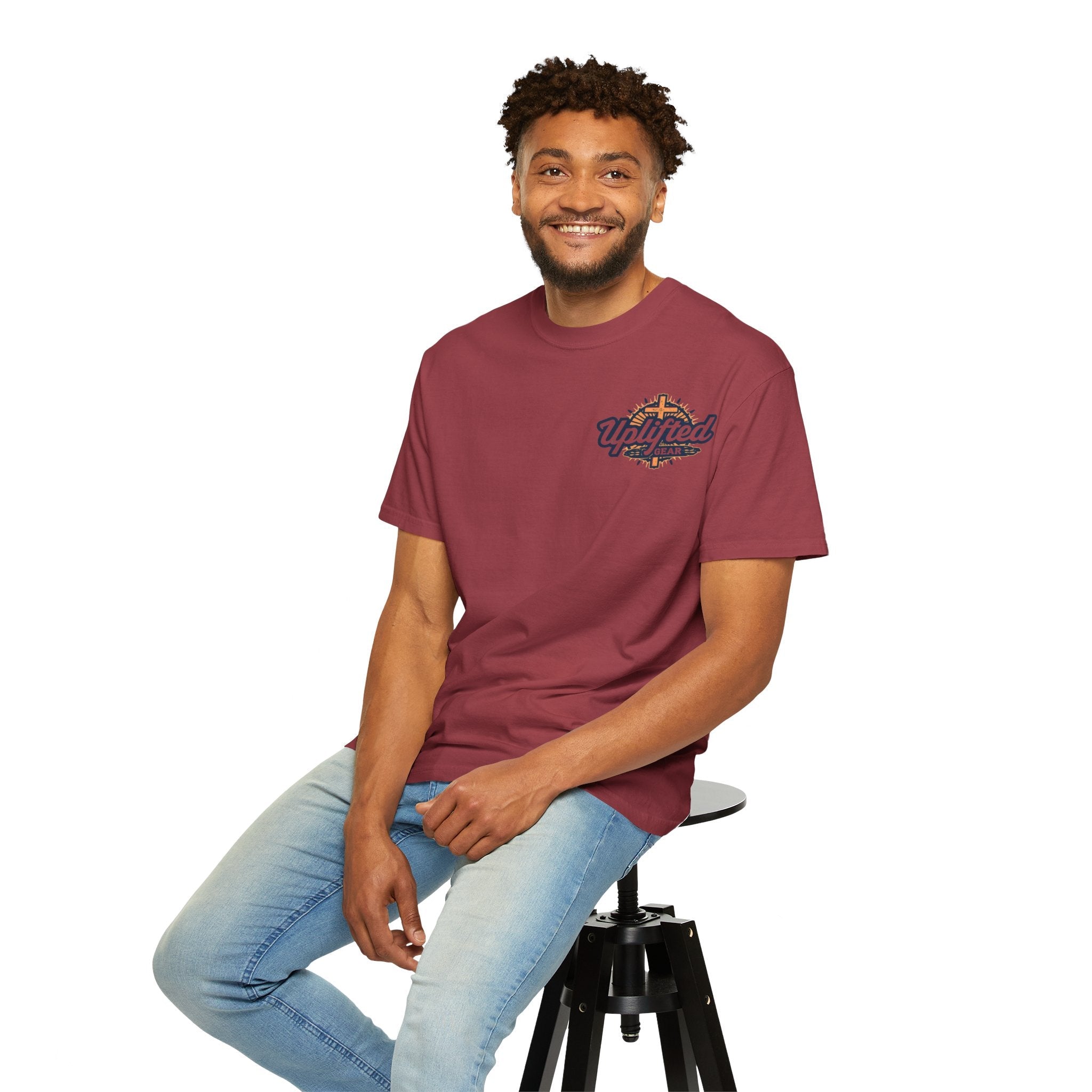 Trust in The Lord Proverbs 3:5-6 Biblical Design Unisex Garment-Dyed T-shirt Printify