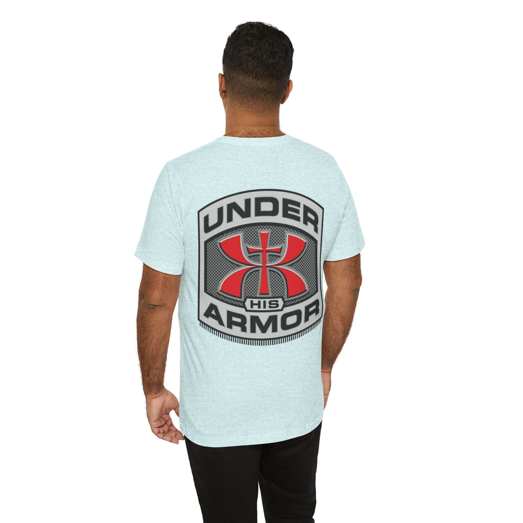 Under HIS Armor Christian T-Shirt — Faith-Inspired Under Armour Style Printify