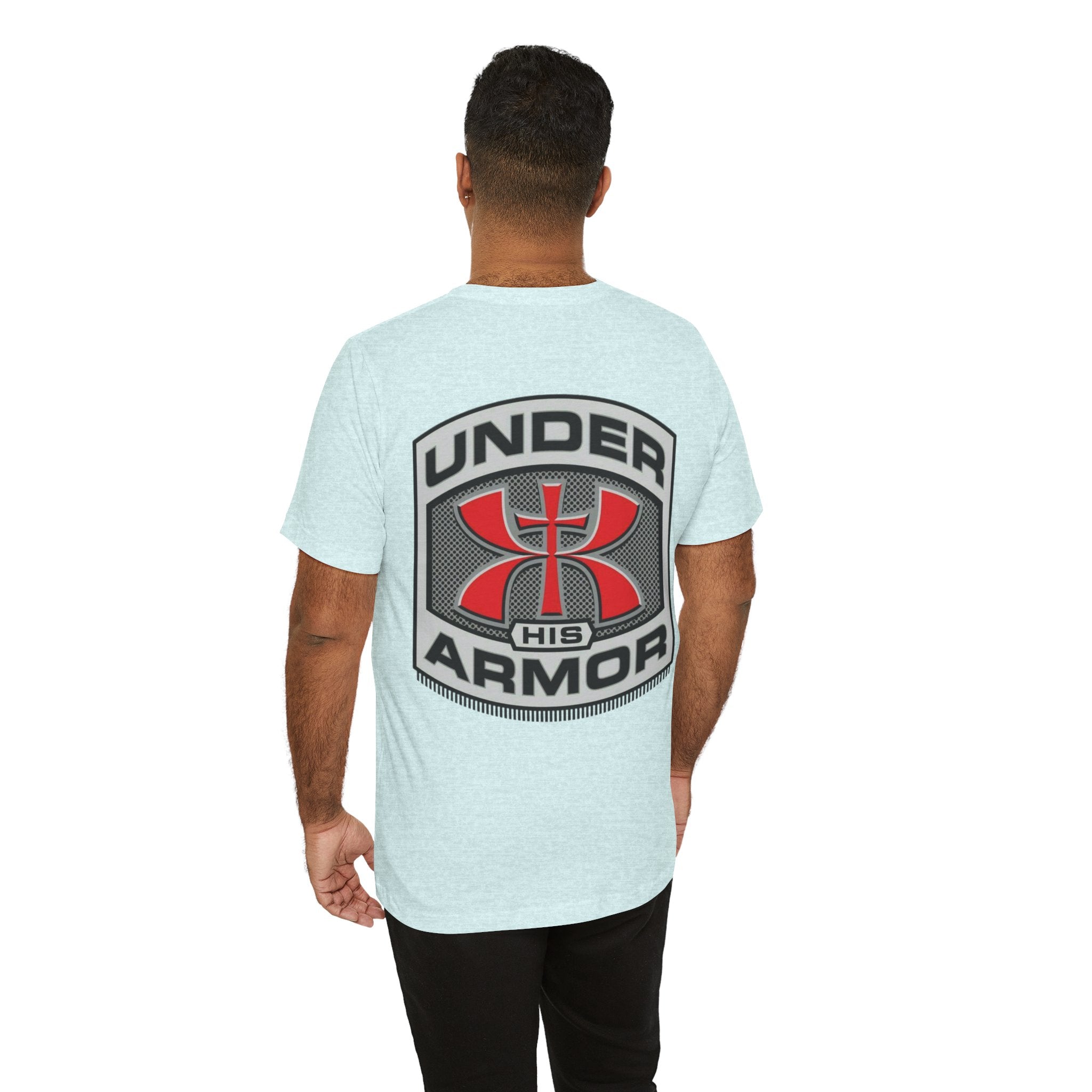Under HIS Armor Christian T-Shirt — Faith-Inspired Under Armour Style Printify