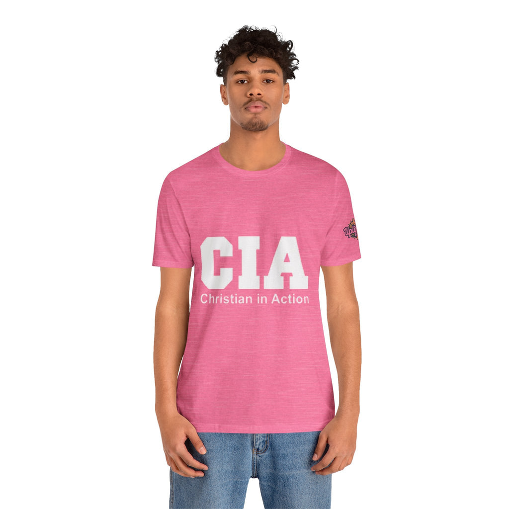 CIA Christian in Action T-shirt - Funny Faith Parody T-shirt - Mission Ready Apparel Printify