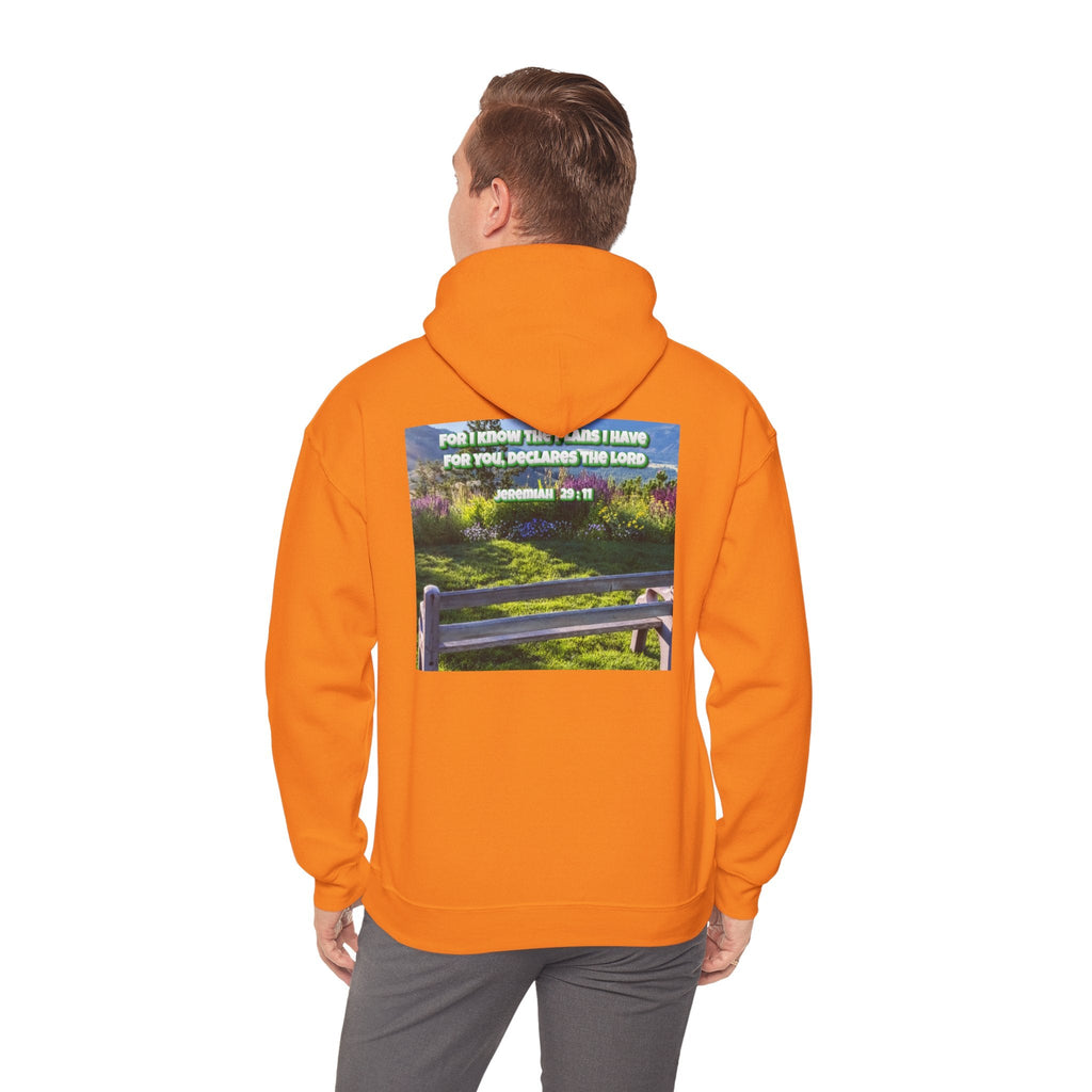 Bible Verse Unisex Heavy Blend™ Hooded Sweatshirt - Jeremiah 29 : 11 Printify
