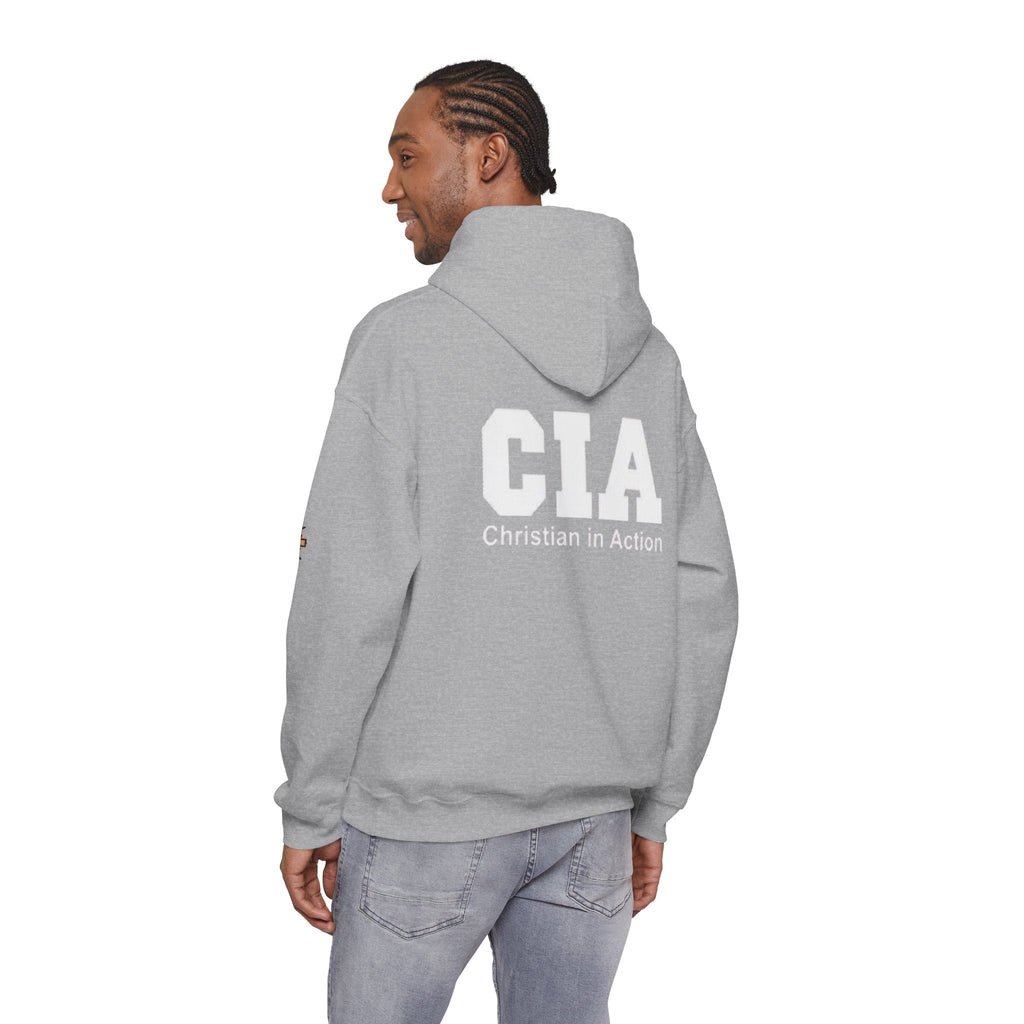 CIA Christian in Action Hoodie - Funny Faith Parody Hoodie - Mission Ready Apparel Printify