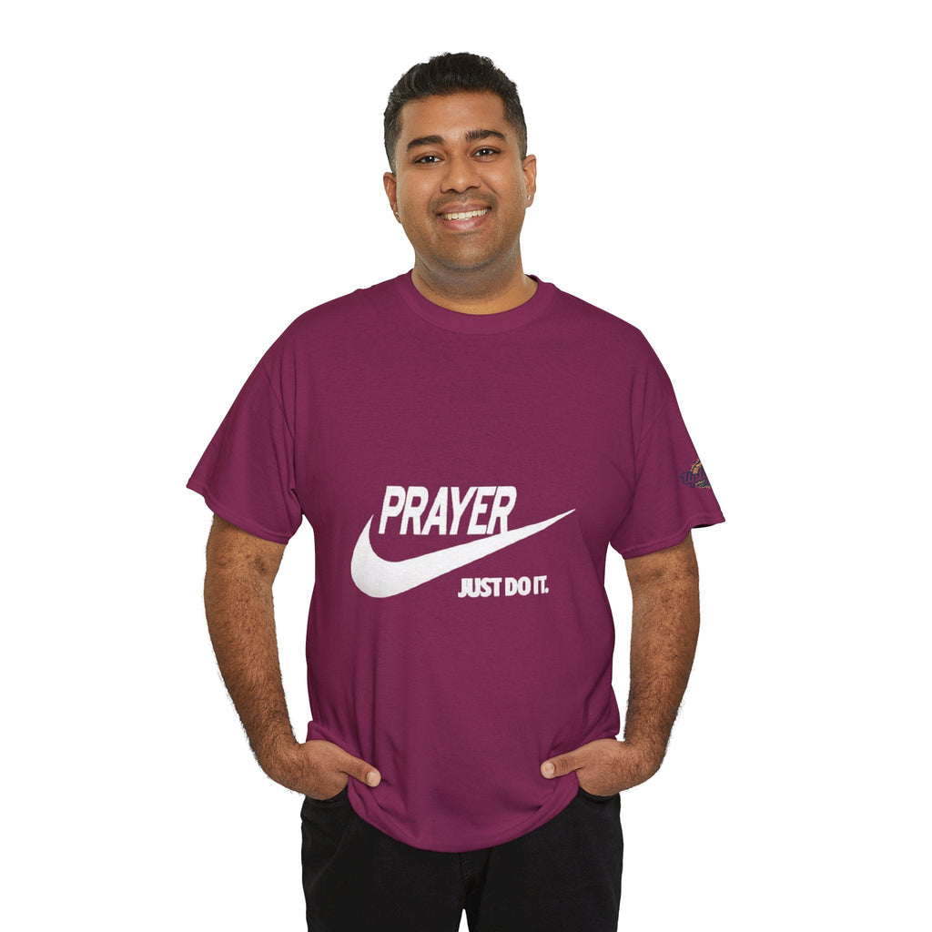 Prayer Just Do It T-shirt - Funny Christian Nike Parody T-shirt - Faith Gear Printify