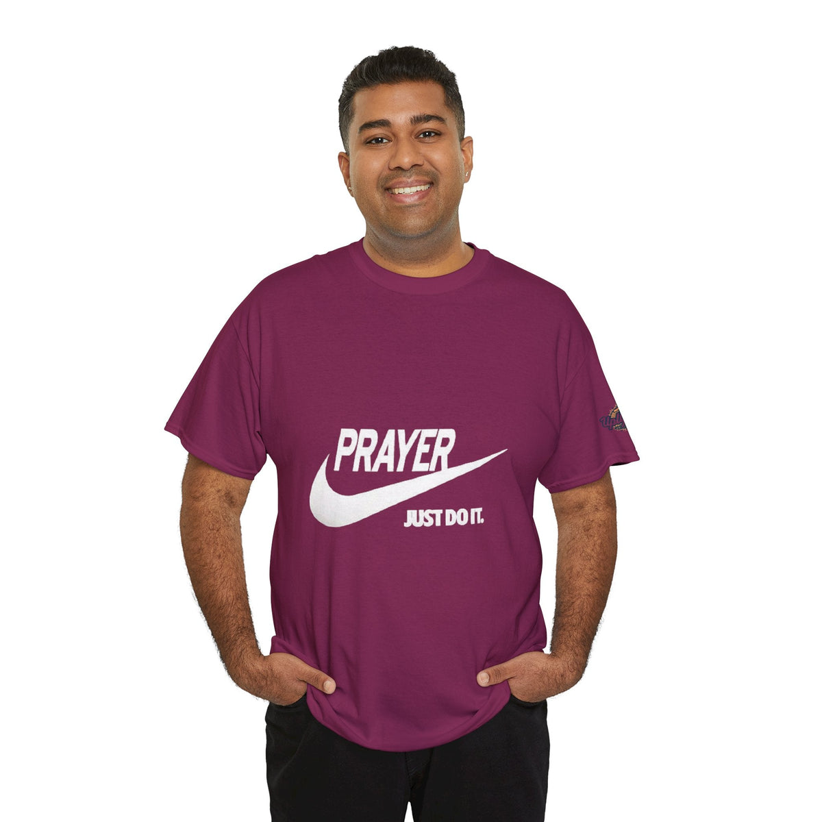 Prayer Just Do It T-shirt - Funny Christian Nike Parody T-shirt - Faith Gear Printify