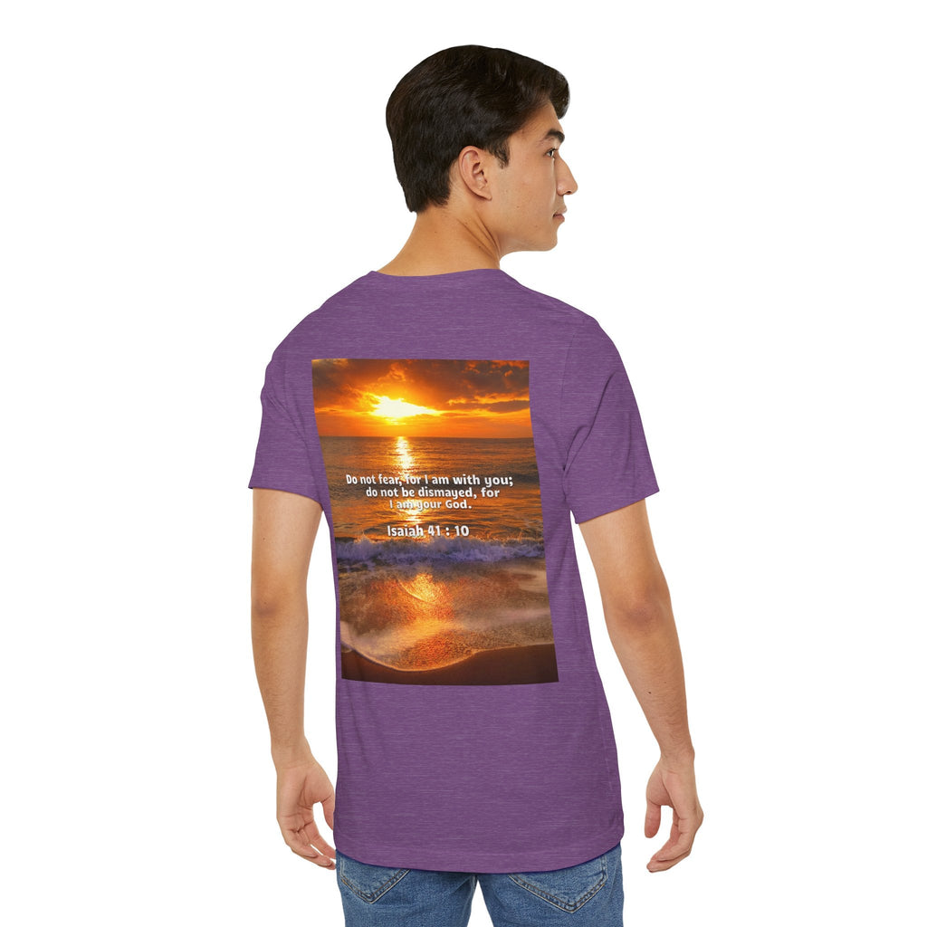 Bible Verse Unisex - Isaiah 41 : 10 Jersey Short Sleeve Tee Printify