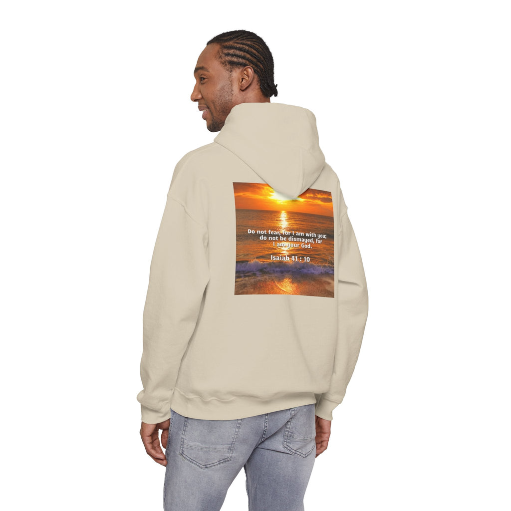 Bible Verse Unisex Heavy Blend™ Hooded Sweatshirt - Isaiah 41 : 10 Printify