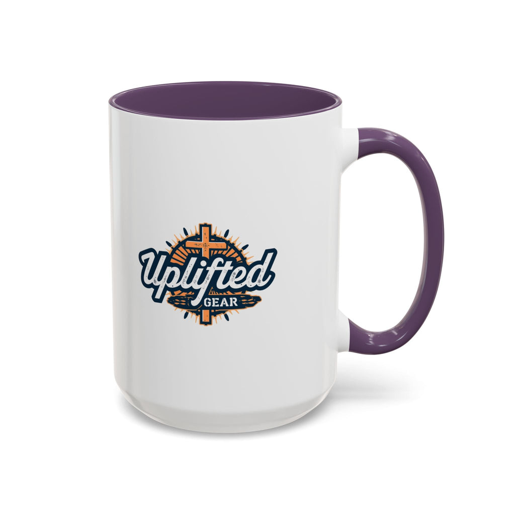 Funny Christian Coffee Mug — “Give God Control, HE Delivers” Accent Mug (11/15oz) Printify