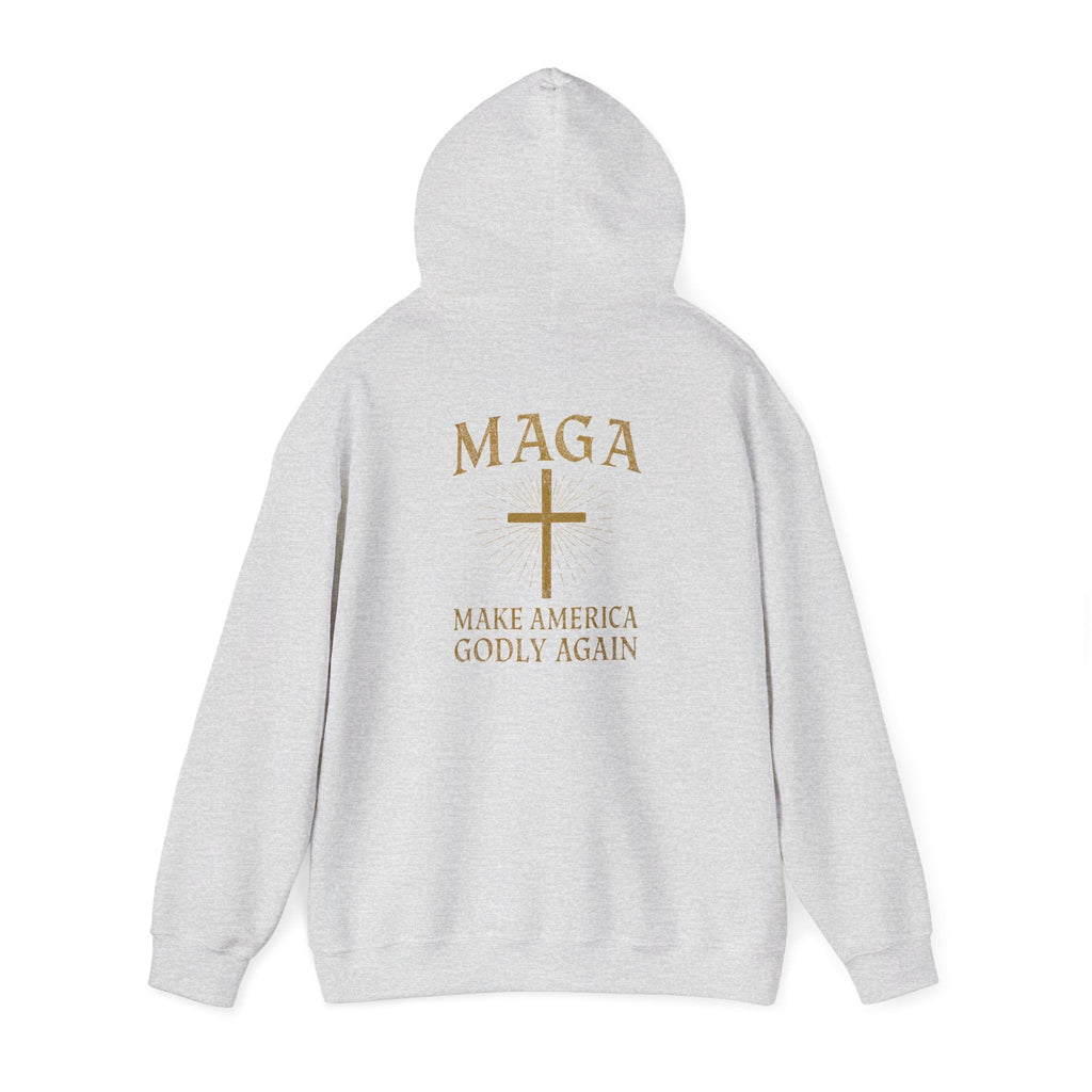 Make America Godly Again Hoodie – MAGA Christian Patriotic Sweatshirt for Biblical Values & Freedom Printify