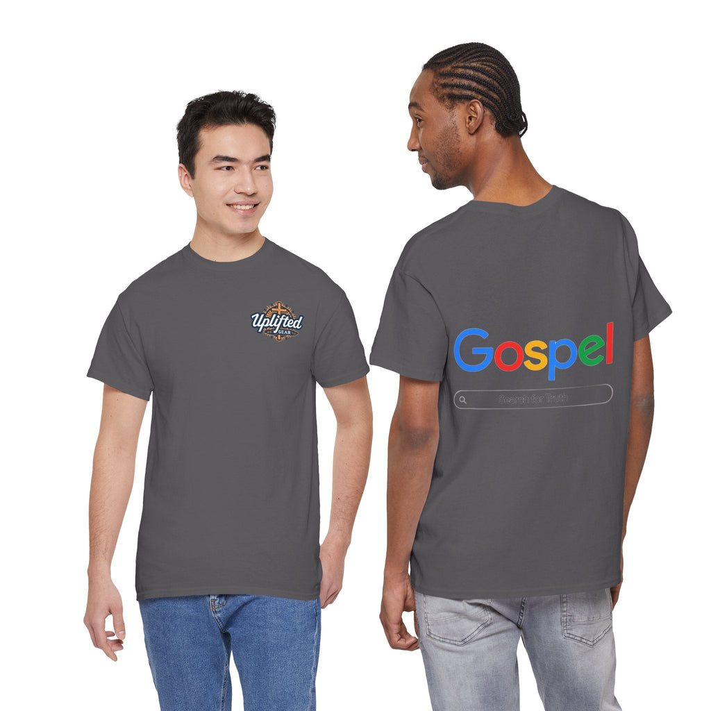 Gospel Graphic Tee — "Gospel" Colorful Logo Christian T-Shirt Printify