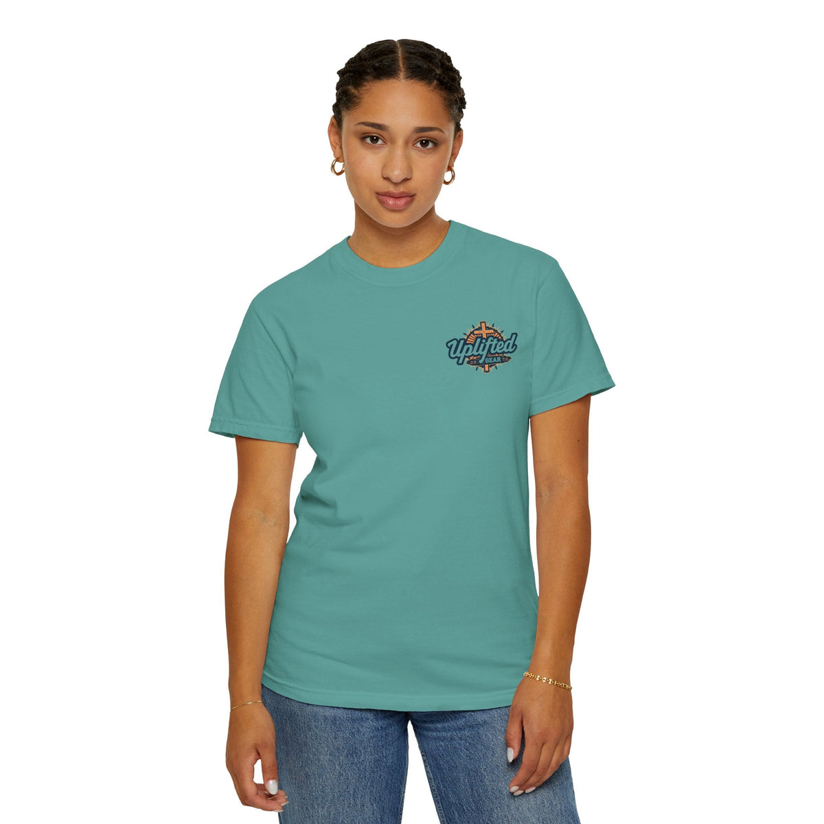 Bible Verse Unisex Garment-Dyed T-shirt - Isaiah 41 : 10 Printify