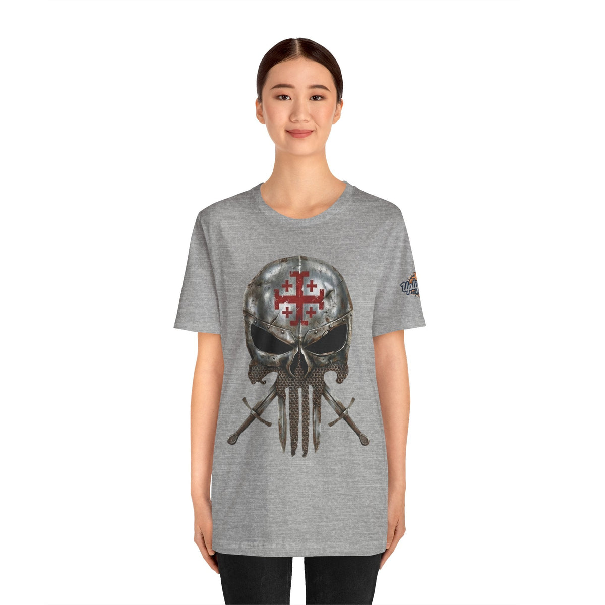 Crusader Knight Christian Skull T-shirt - Warrior Armor of God T-shirt Printify
