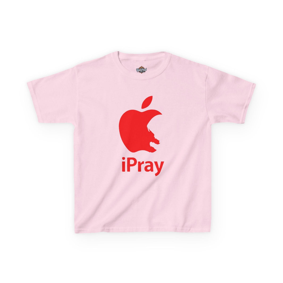 Kids Graphic Tee — Red iPray Logo Prayer Shirt for Children Printify