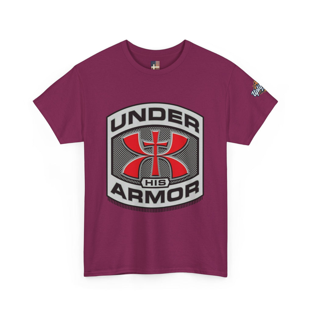 Under HIS Armor Christian T-Shirt — Faith-Inspired Under Armour Style Printify