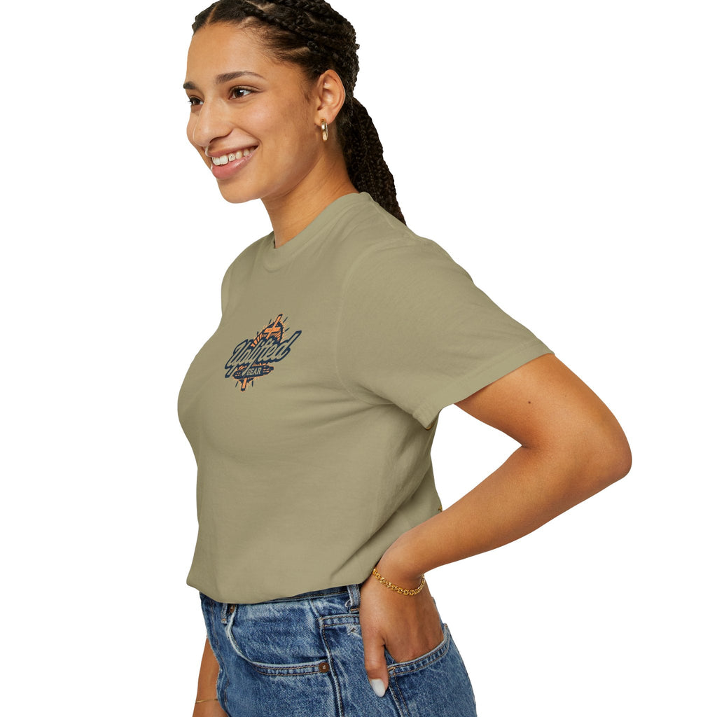 ✨ Chosen. Loved. Redeemed. – Elegant Christian T-Shirt | Gold Foil Faith Tee | Subtle Cross & Heart Design | Inspirational Bible Verse Apparel by Uplifted Gear Printify
