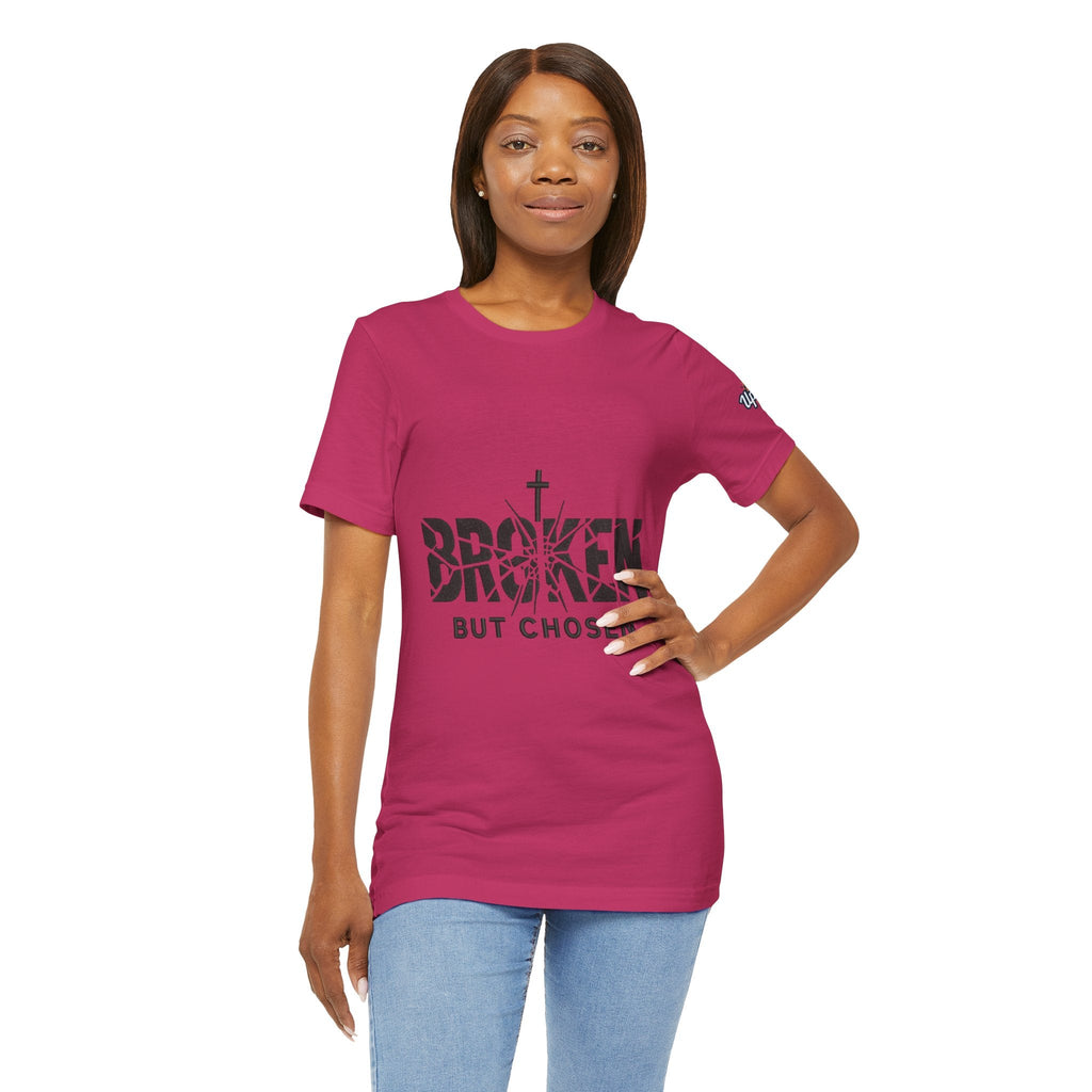 Broken But Chosen T-Shirt — Inspirational Faith Graphic Tee Printify