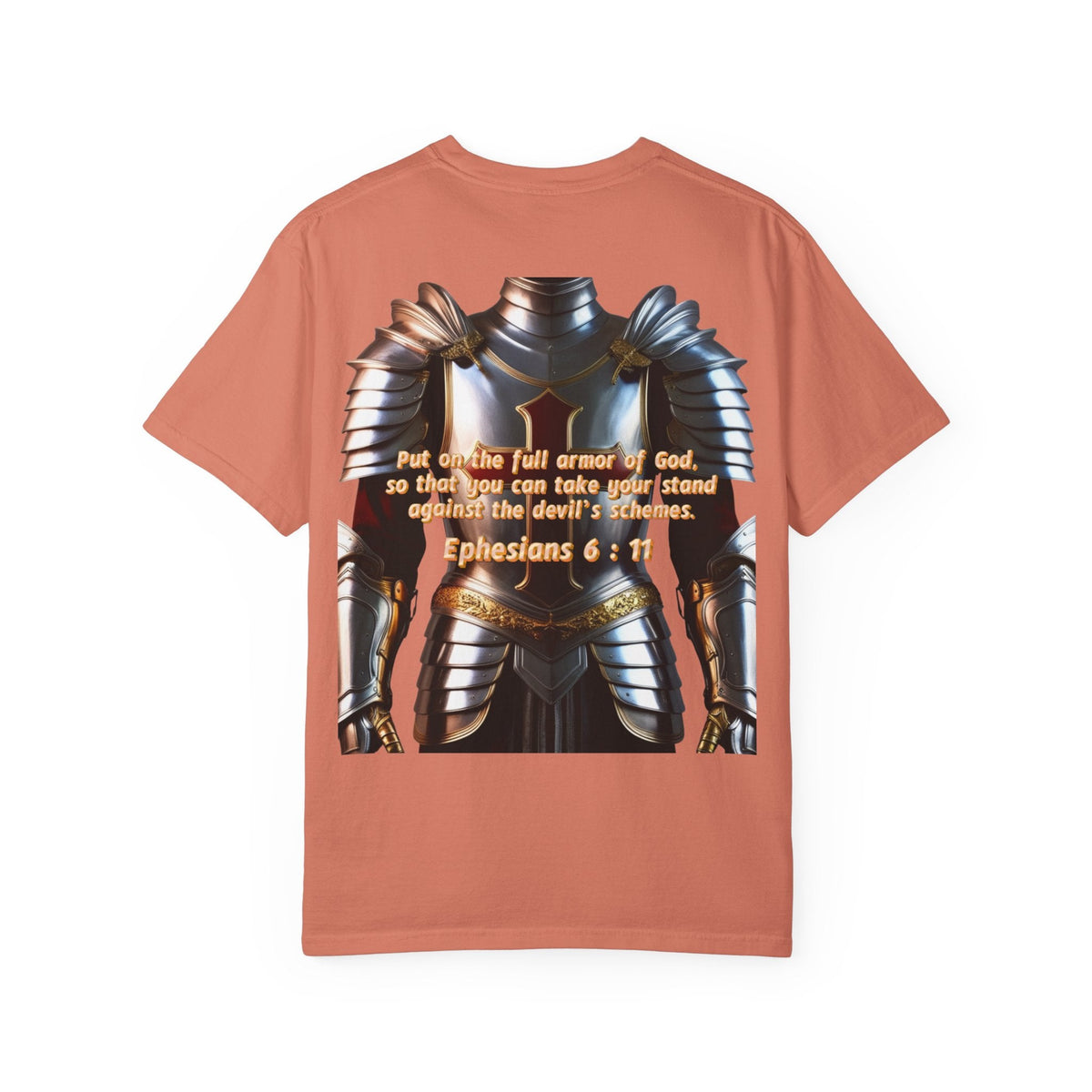 Religious Graphic Armor Of God Design - Unisex Garment-Dyed T-shirt Printify
