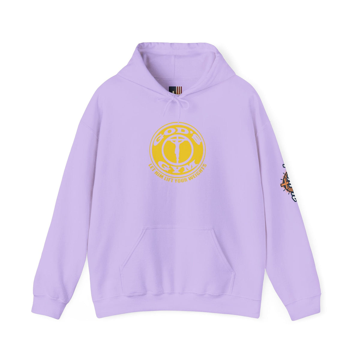 God's Gym Hoodie — "Let Him Lift Your Weights" Christian Fitness Hoodie Printify