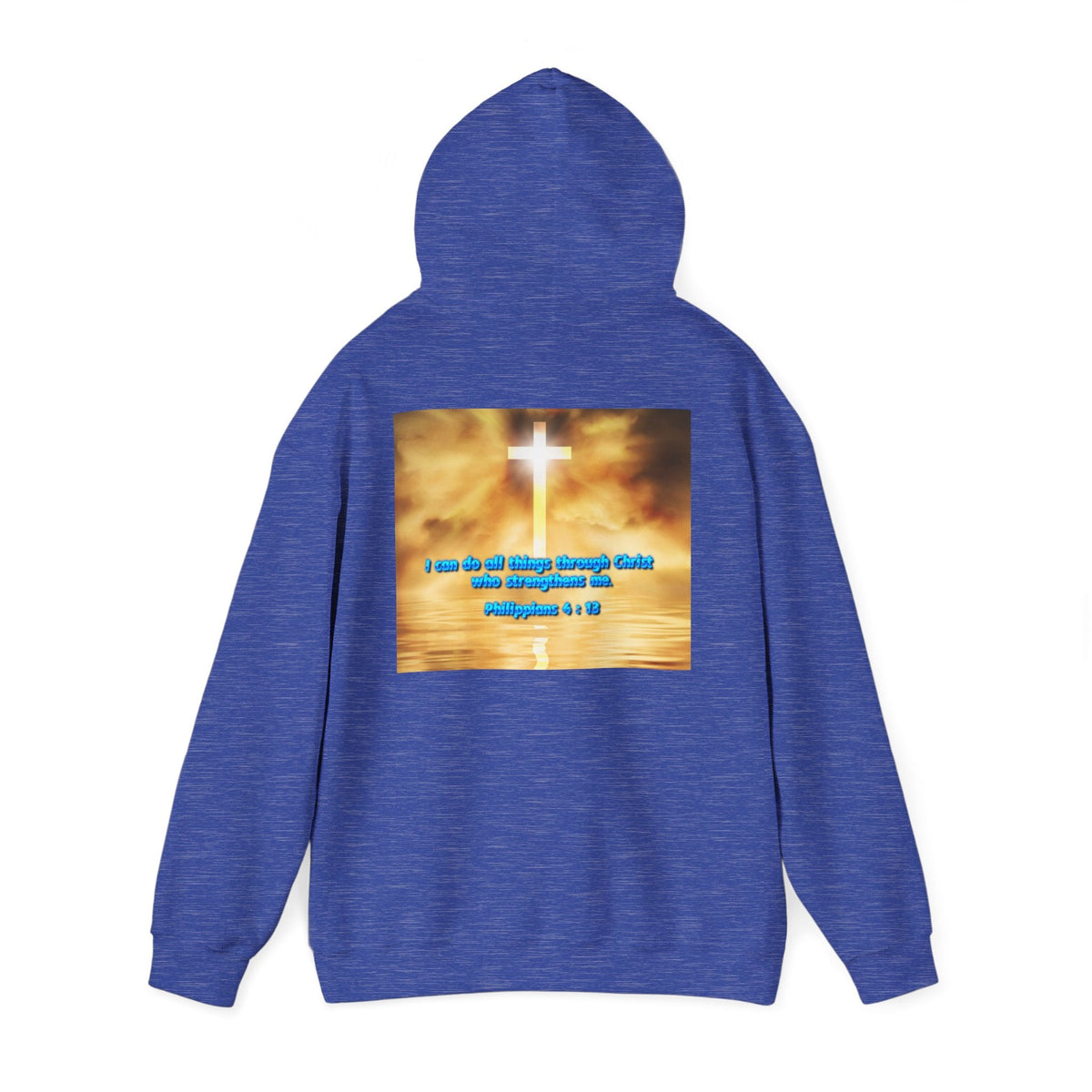 Bible Verse Unisex Heavy Blend™ Hooded Sweatshirt - Philippians 4 : 13 Printify
