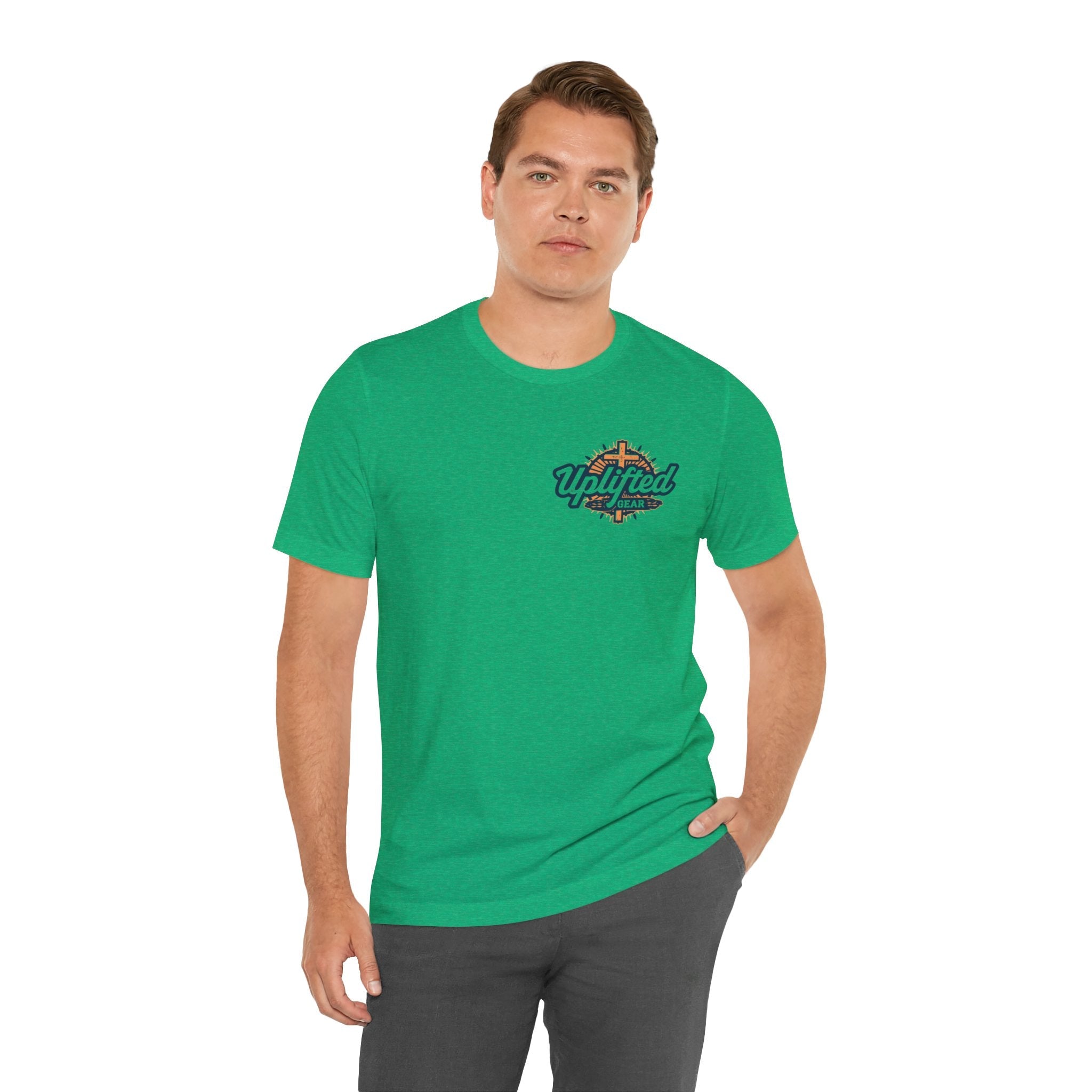 Religious Graphic Tee with Armor Of God Design Unisex Jersey Short Sleeve Tee Printify