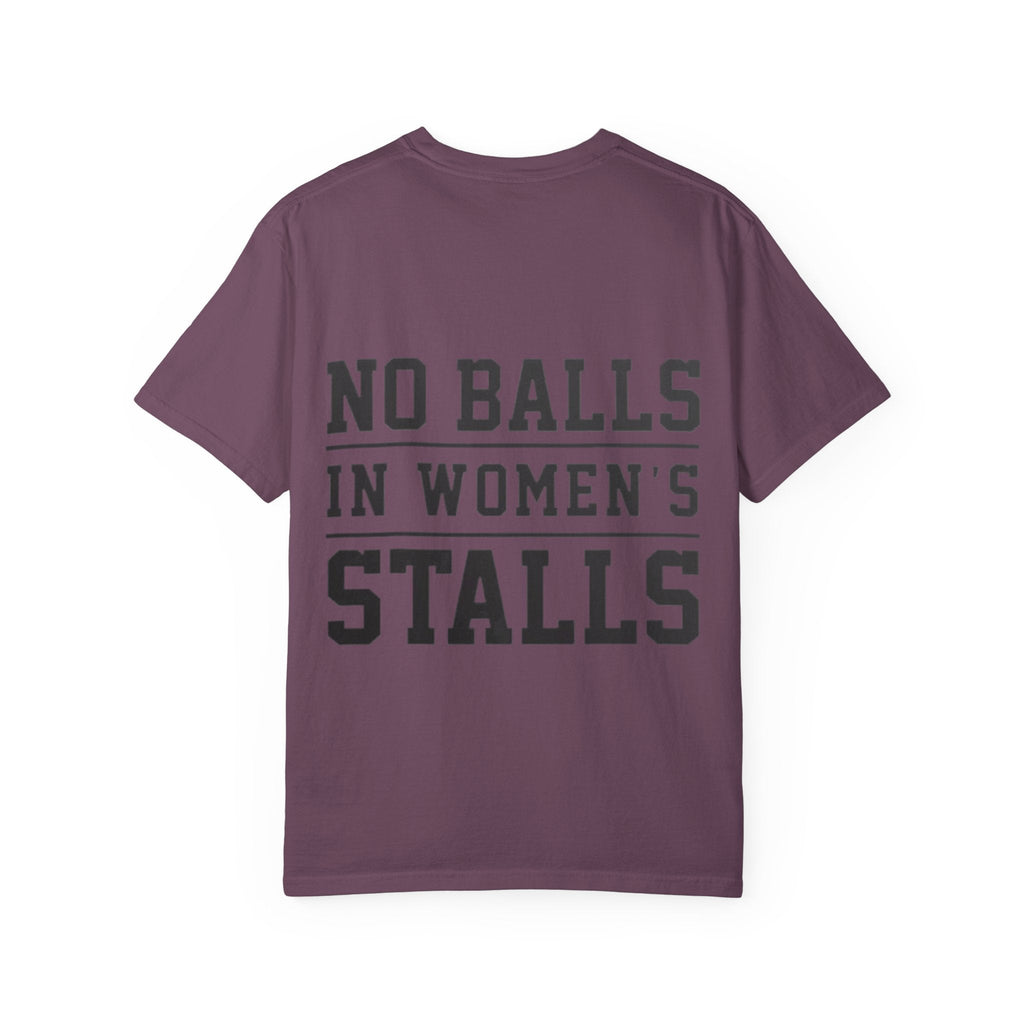 No Balls in Women’s Stalls Graphic Tee — Uplifted Sports Vibe T-Shirt Printify