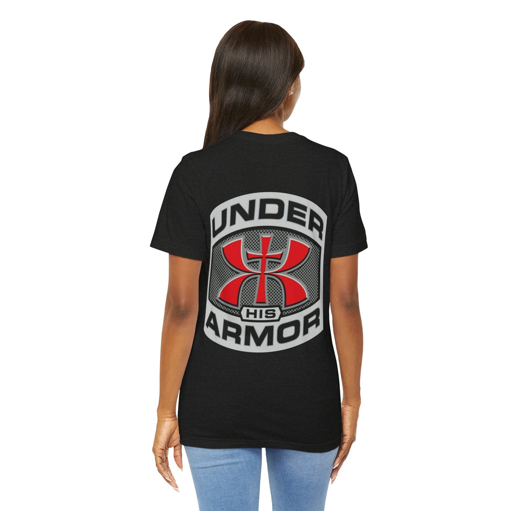 Under HIS Armor Christian T-Shirt — Faith-Inspired Under Armour Style Printify