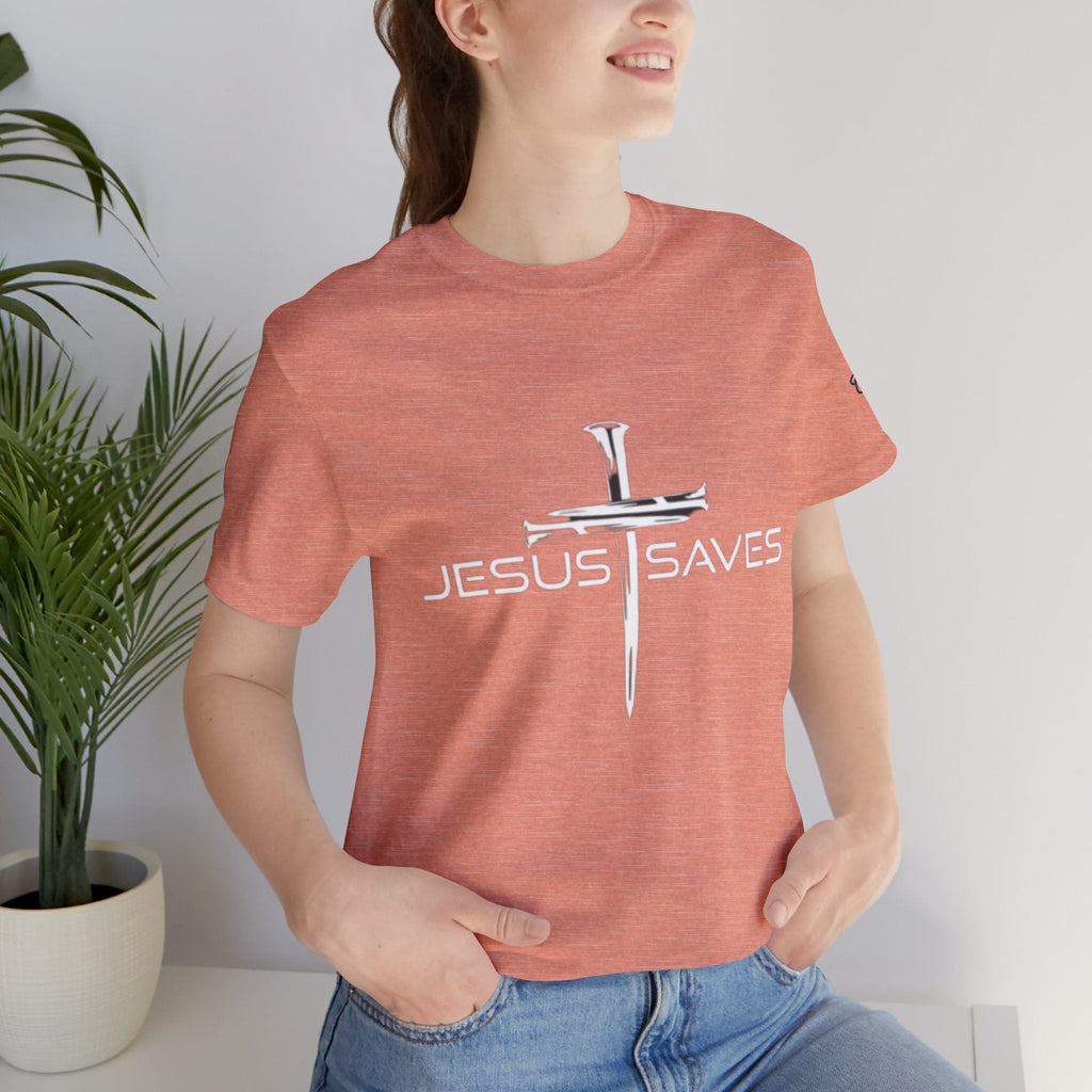 Copy of Jesus Saves T-shirt – 3 Nails Crucifix Cross Christian T-shirt for Redemption Faith & Bold Salvation Printify