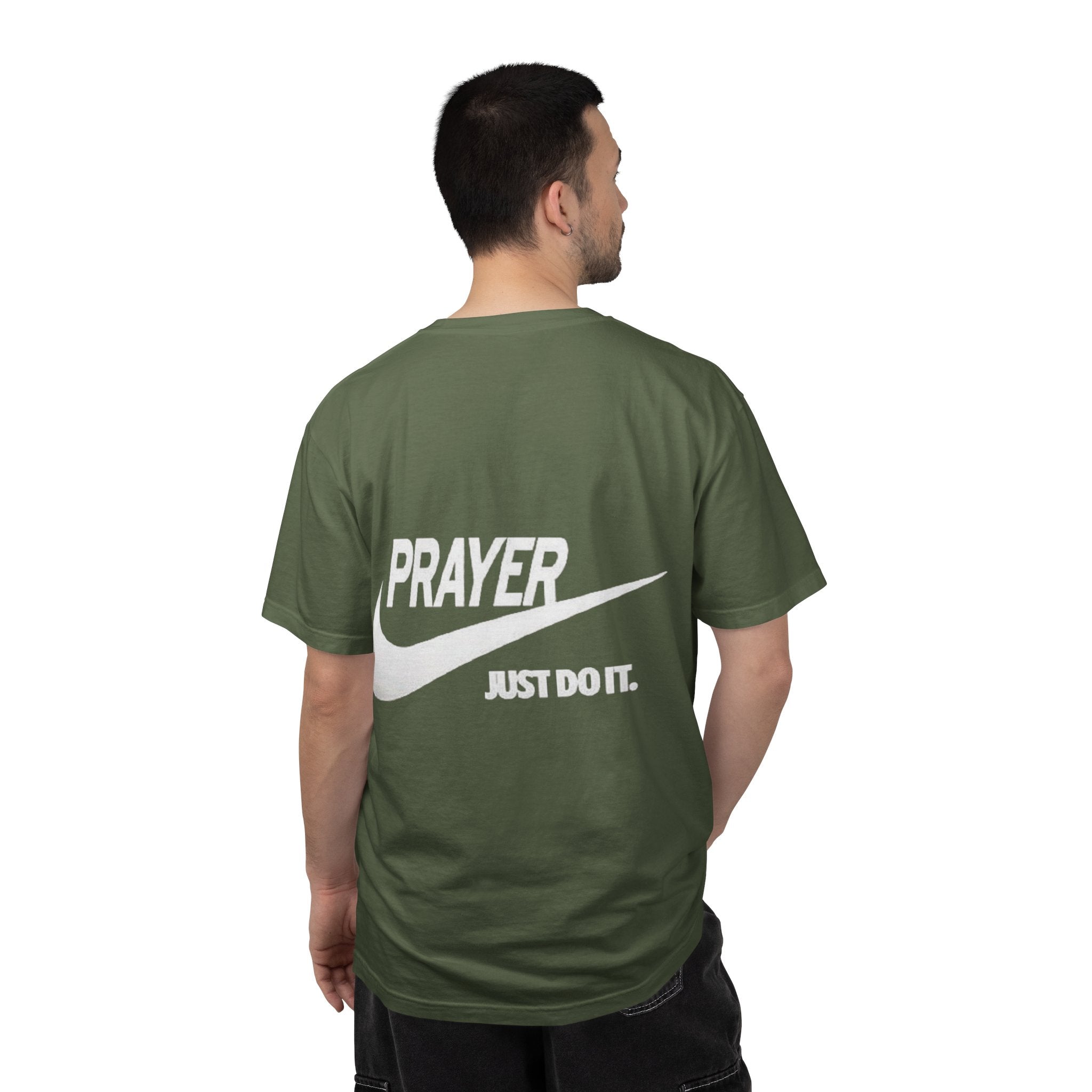 Prayer Just Do It T-shirt - Funny Christian Nike Parody T-shirt - Faith Gear Printify