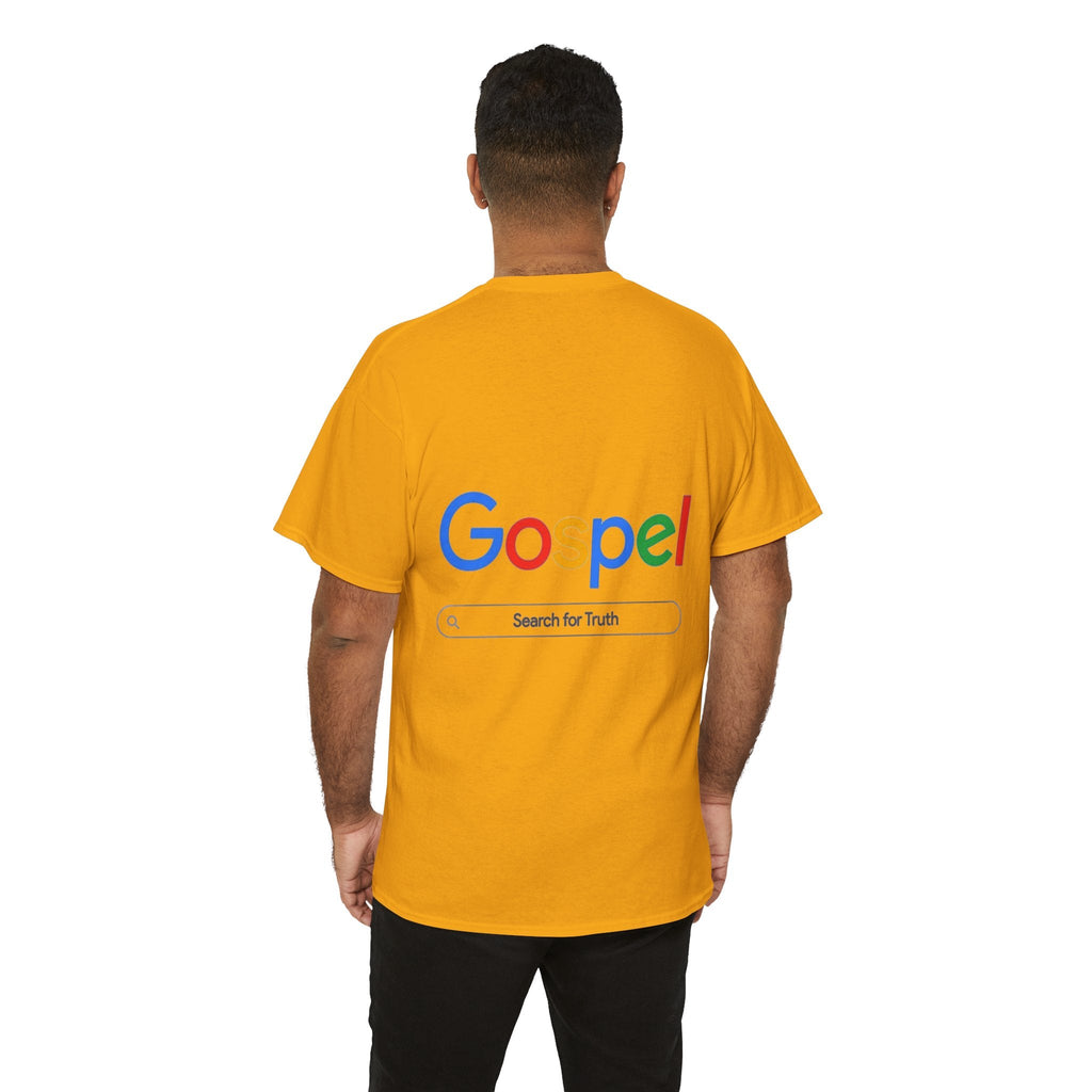 Gospel Graphic Tee — "Gospel" Colorful Logo Christian T-Shirt Printify