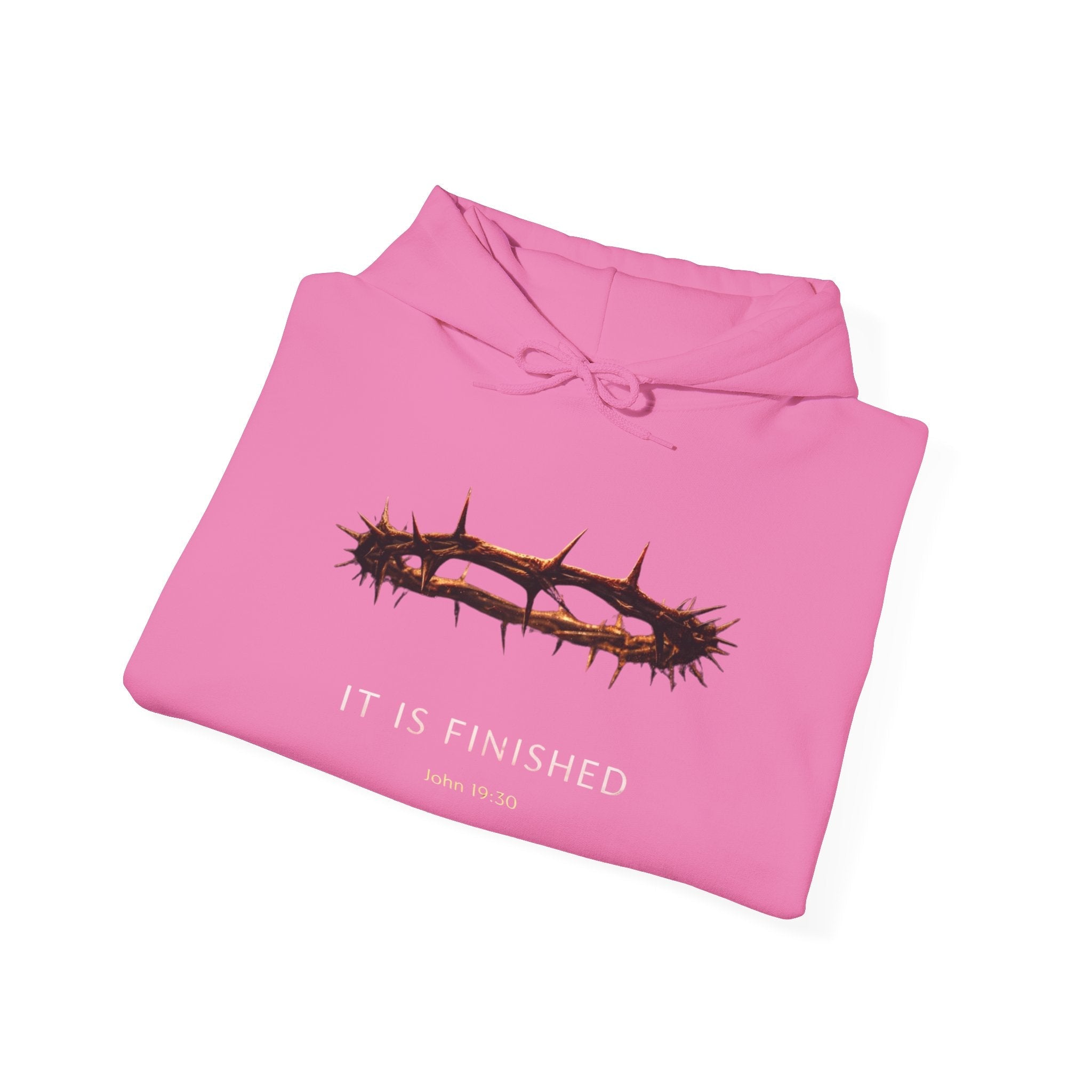 It Is Finished Crown of Thorns Hoodie — Christian John 19:30 Faith Hoodie Printify