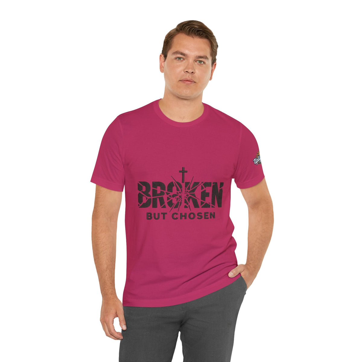 Broken But Chosen T-Shirt — Inspirational Faith Graphic Tee Printify