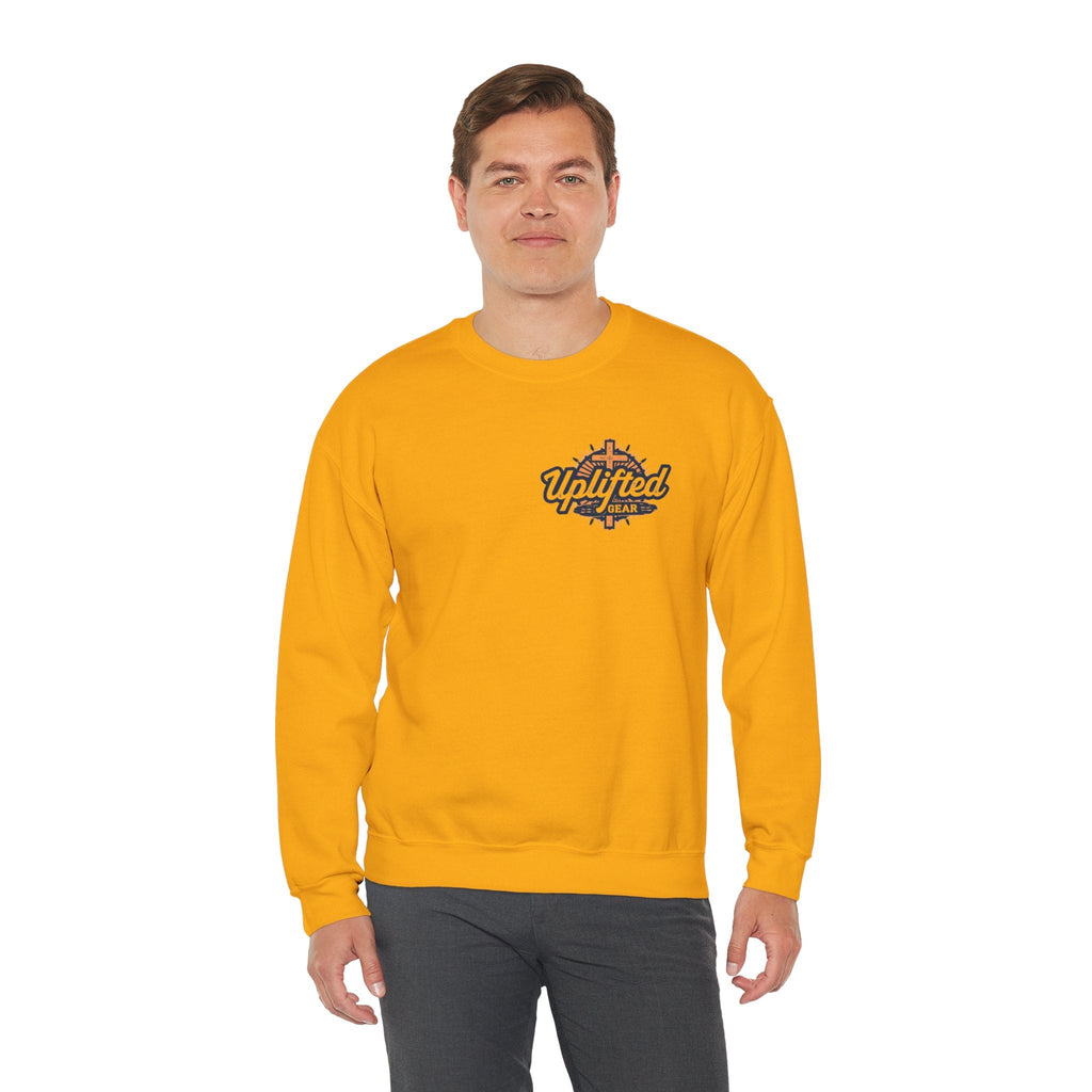 Unique Unicorn Sweatshirt – Rainbow Cross Psalm 139:14 Christian Sweatshirt for Wonderfully Made Printify