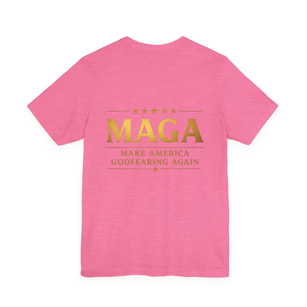 MAGA Gold Letter T-Shirt — "Make America Great Again" Printify