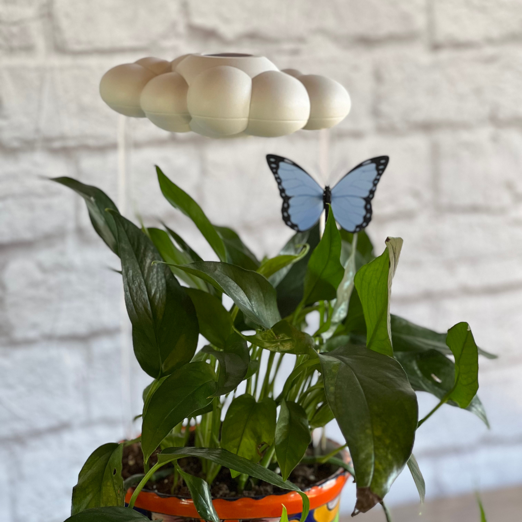 Original Dripping Rain Cloud with Blue Butterfly Charm The Cloud Makers
