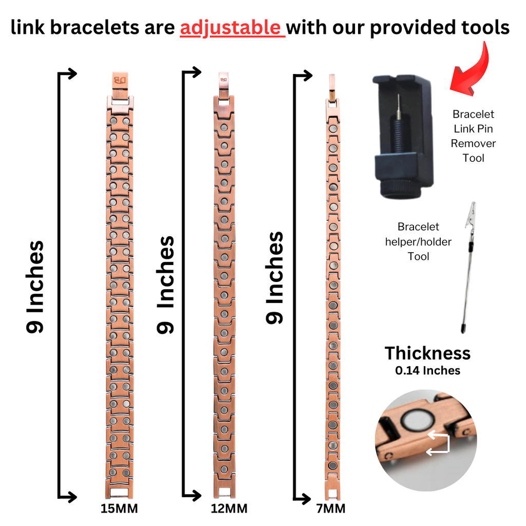 Pure Copper EMF Defense Magnetic Bracelet Your Emf Shield