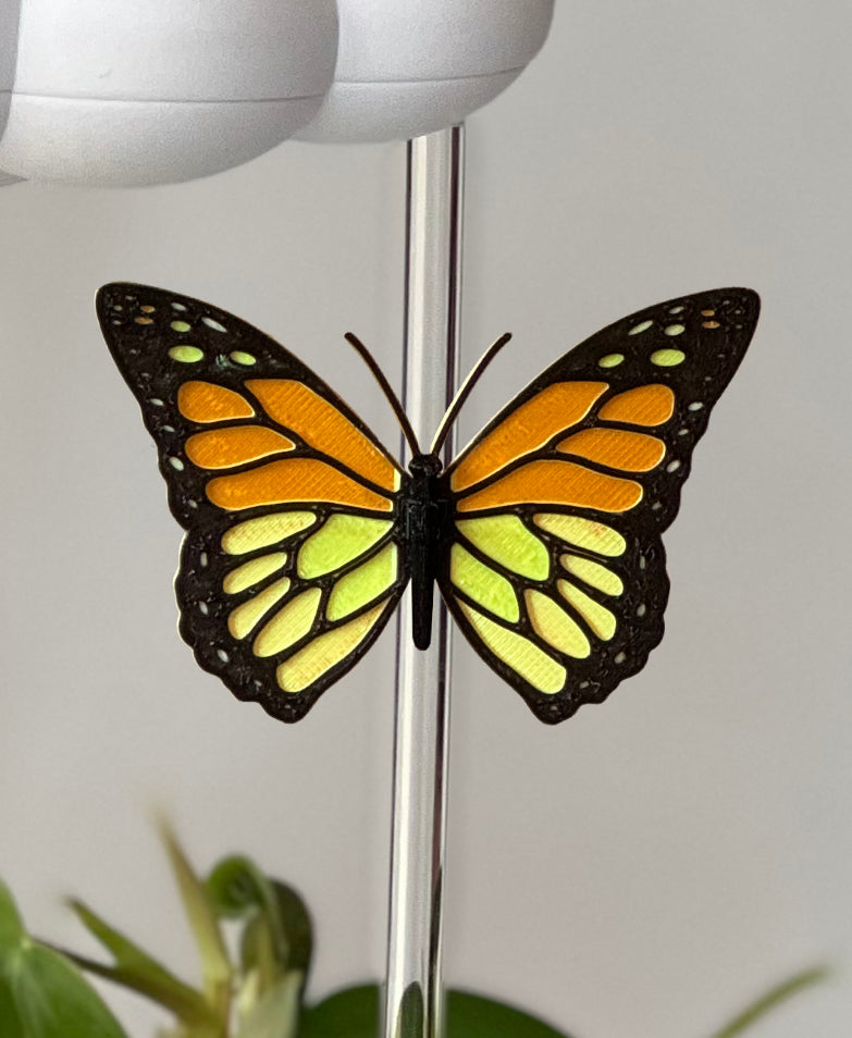 Original Dripping Rain Cloud with Orange Butterfly Charm The Cloud Makers