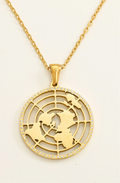 Biblical Flat Earth Pendant Necklace Pretty Little Patriot