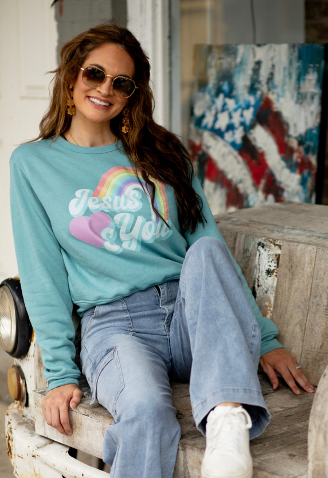 Jesus Loves You design Pretty Little Patriot