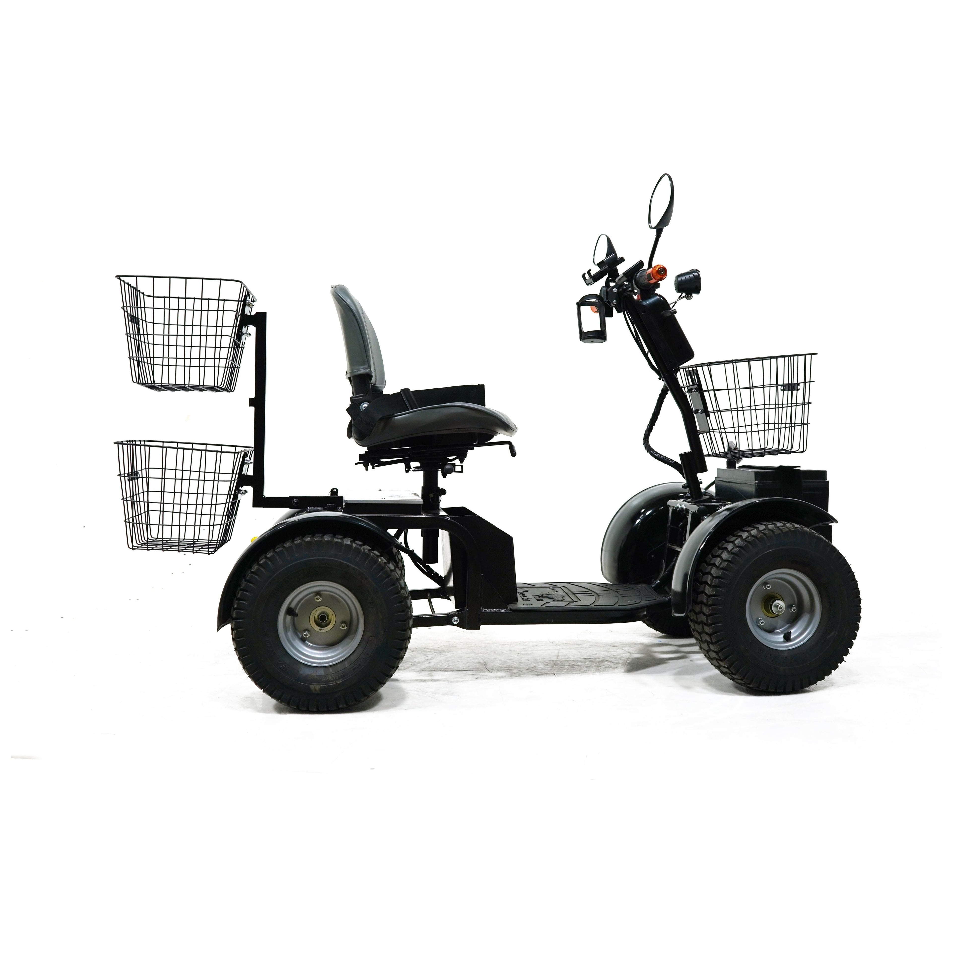 Green Transporter Cheeta Ninja All-Terrain Mobility Scooter 48V/20Ah 1100W 4-Wheel LifeMed USA