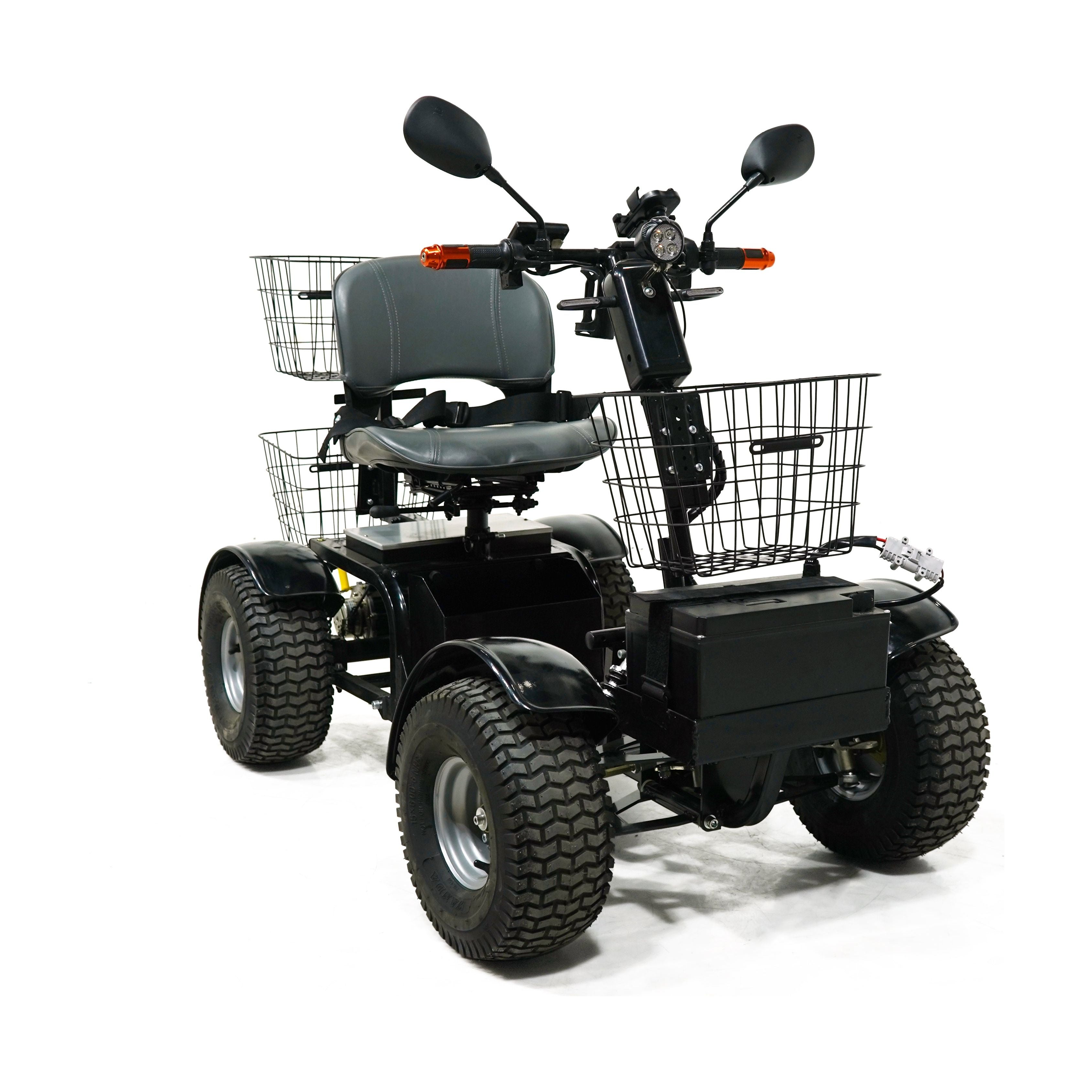 Green Transporter Cheeta Ninja All-Terrain Mobility Scooter 48V/20Ah 1100W 4-Wheel LifeMed USA
