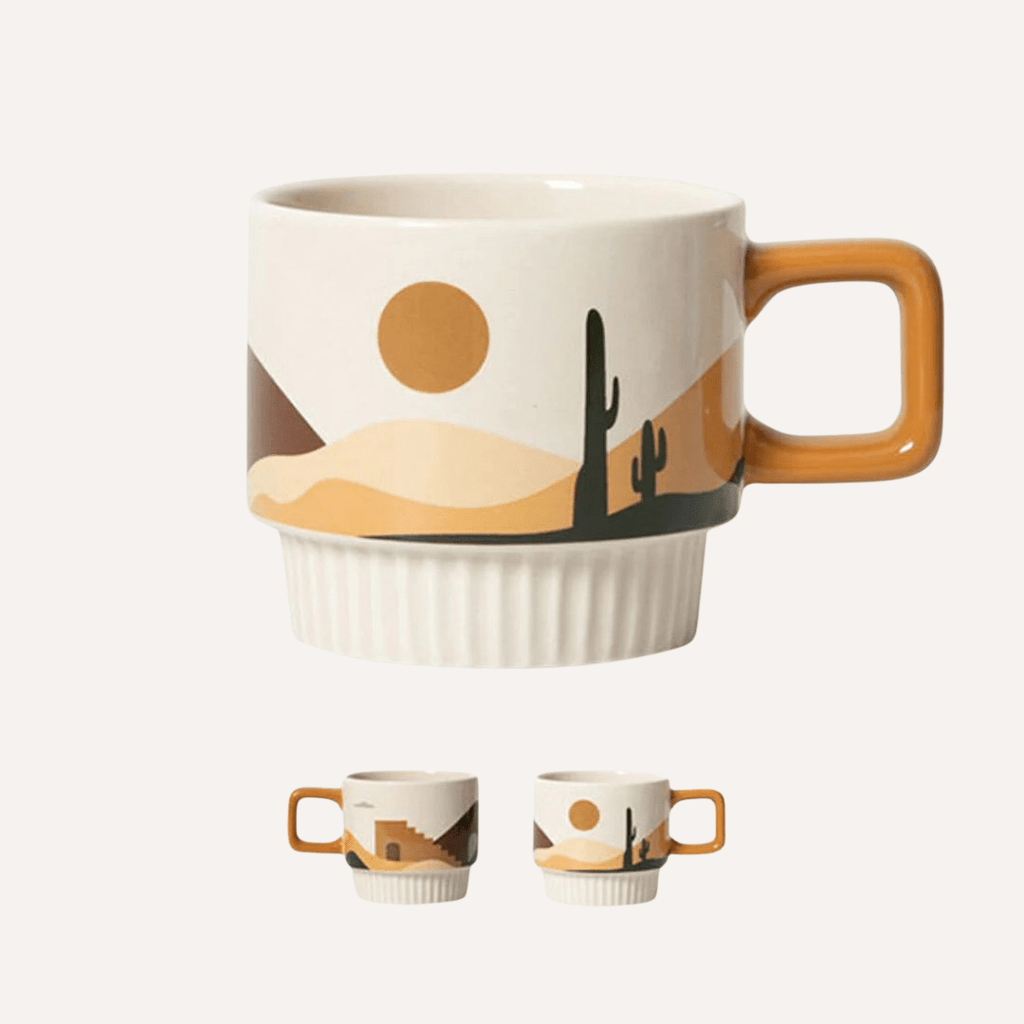 Desert Vibe Artisanal Mug | Handcrafted Ceramic Tilley + Me