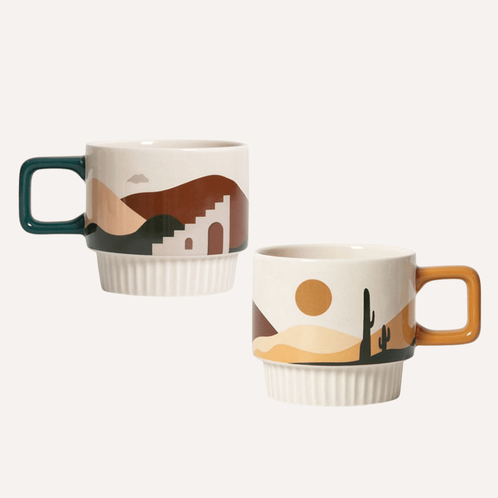 Desert Vibe Artisanal Mug | Handcrafted Ceramic Tilley + Me