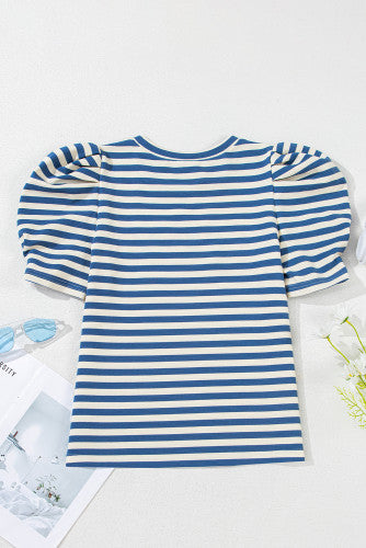 American Puff Sleeve Top Pretty Little Patriot